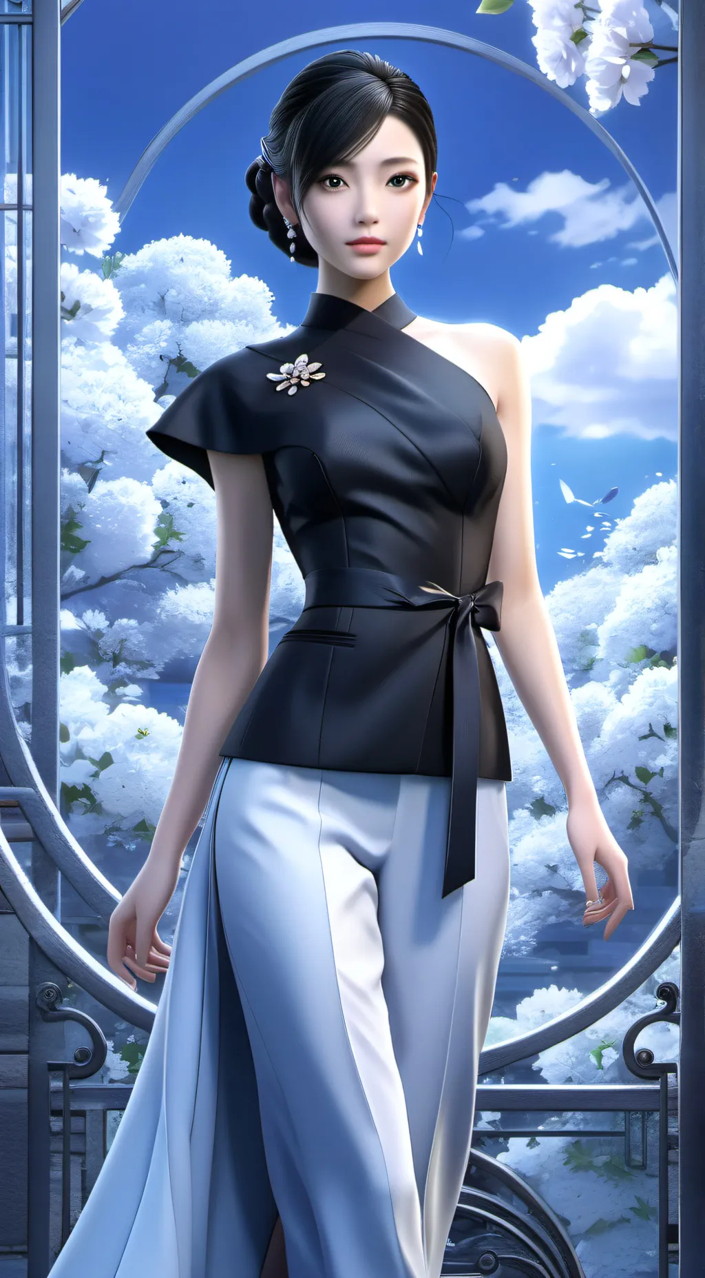 ai character: Miku background