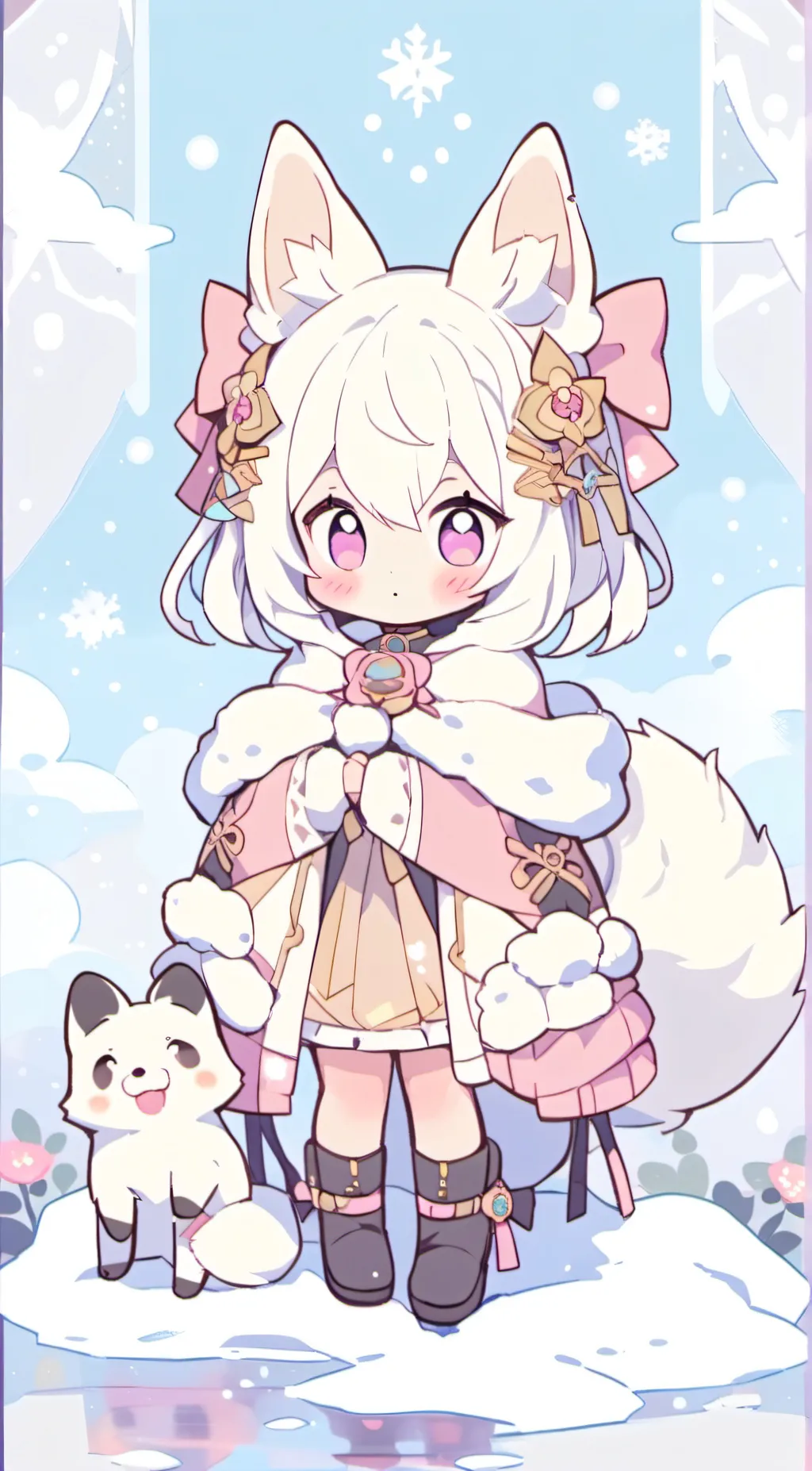 ai character: Foxie background