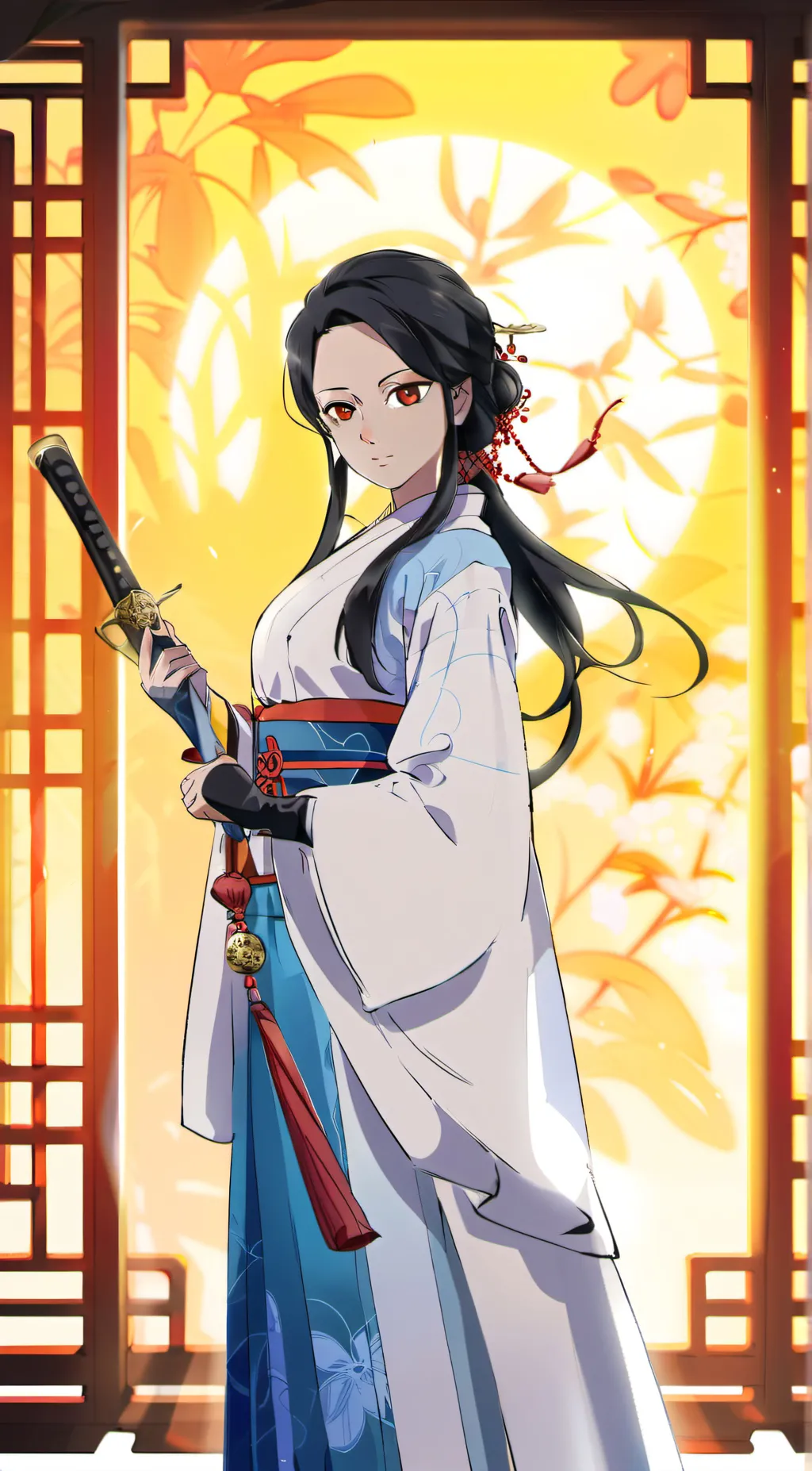ai character: ruka rengoku  background