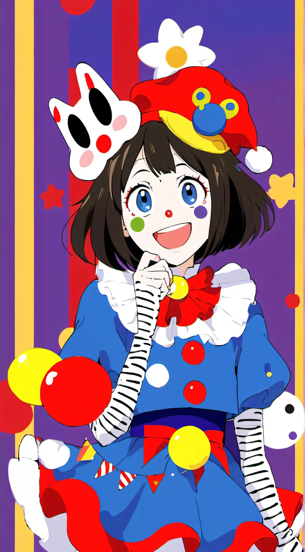 ai character: Baby pomni background