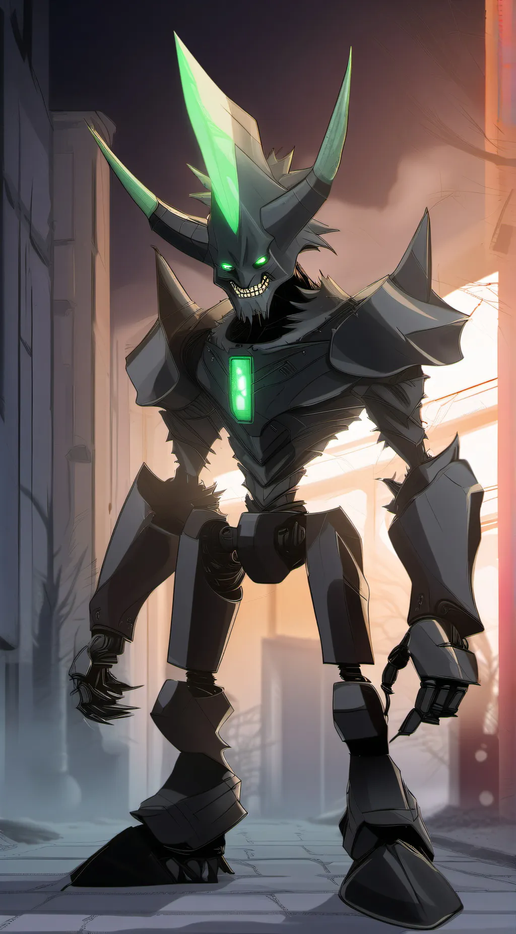 ai character: Monster Adam background
