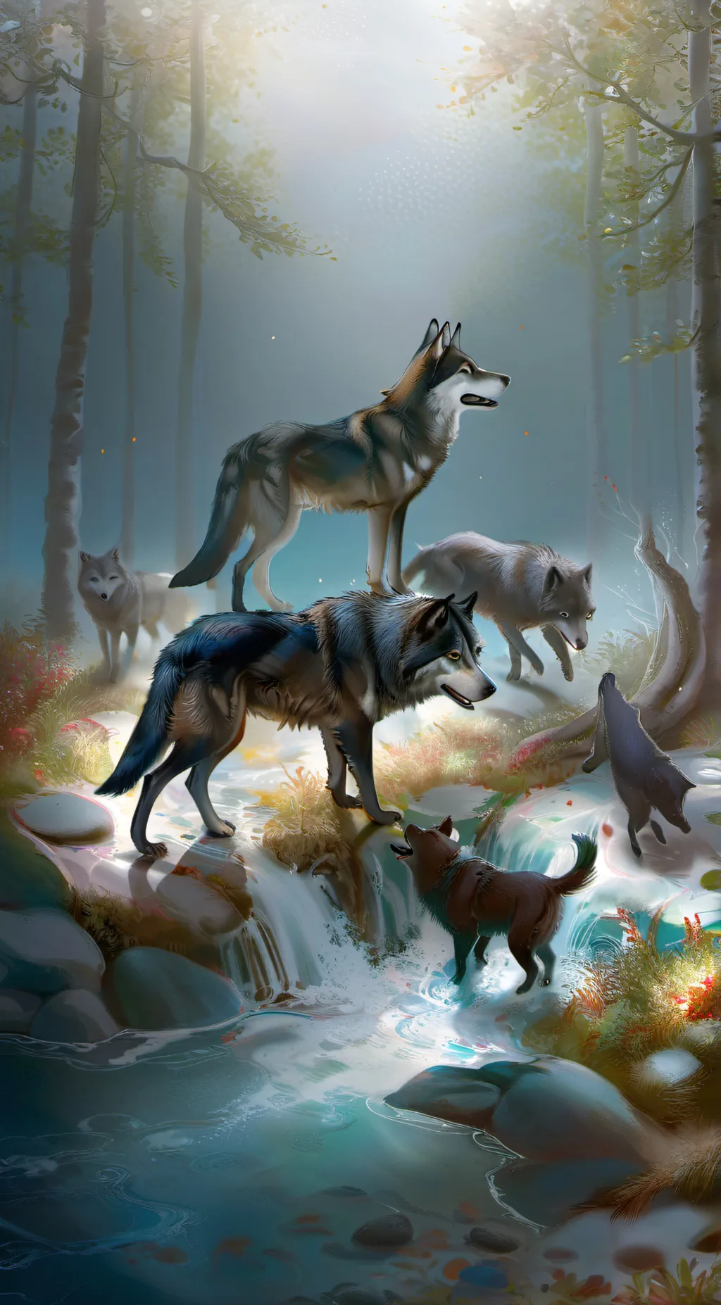 ai character: wolf pack background