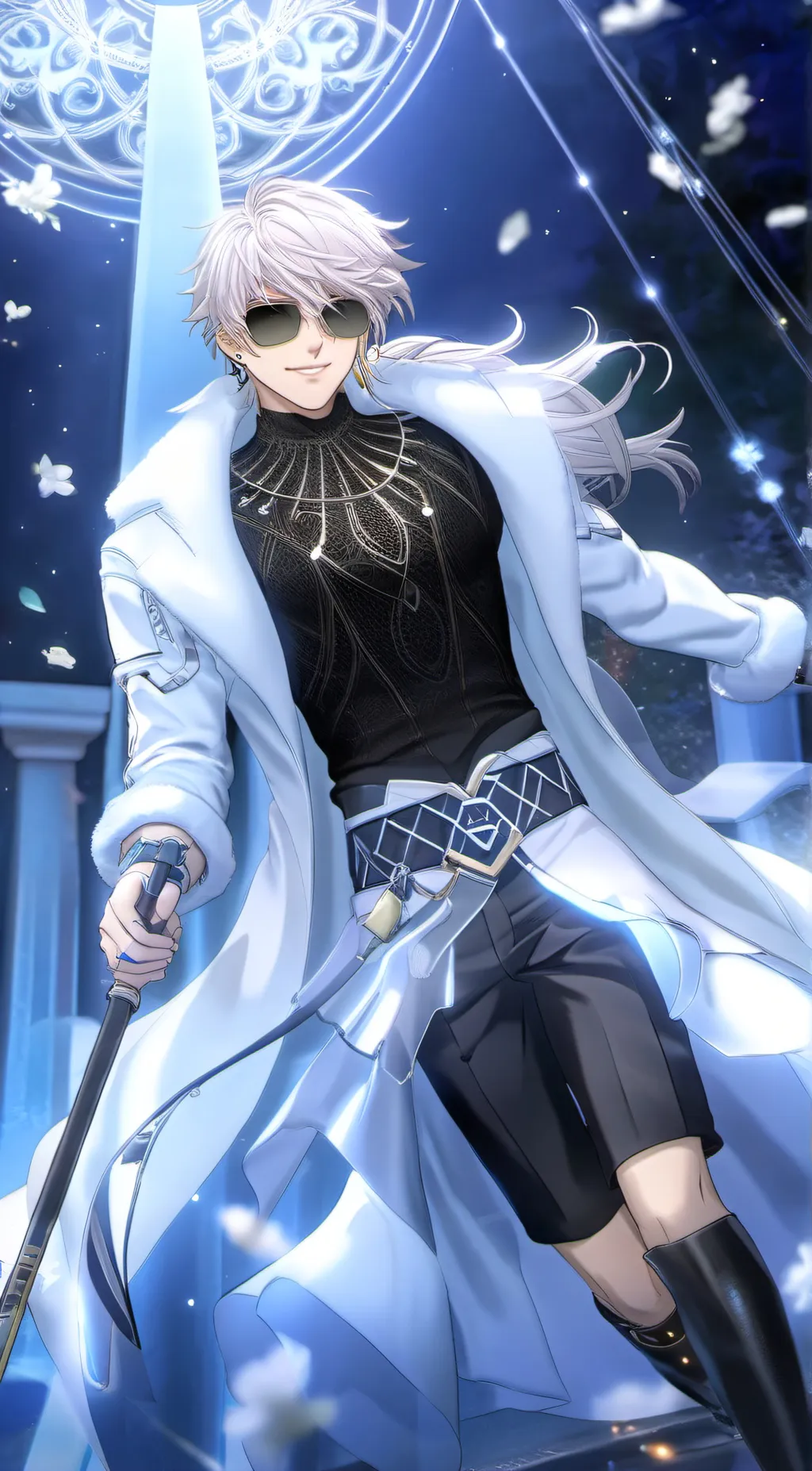 ai character: ~Gojo as a singer~ background