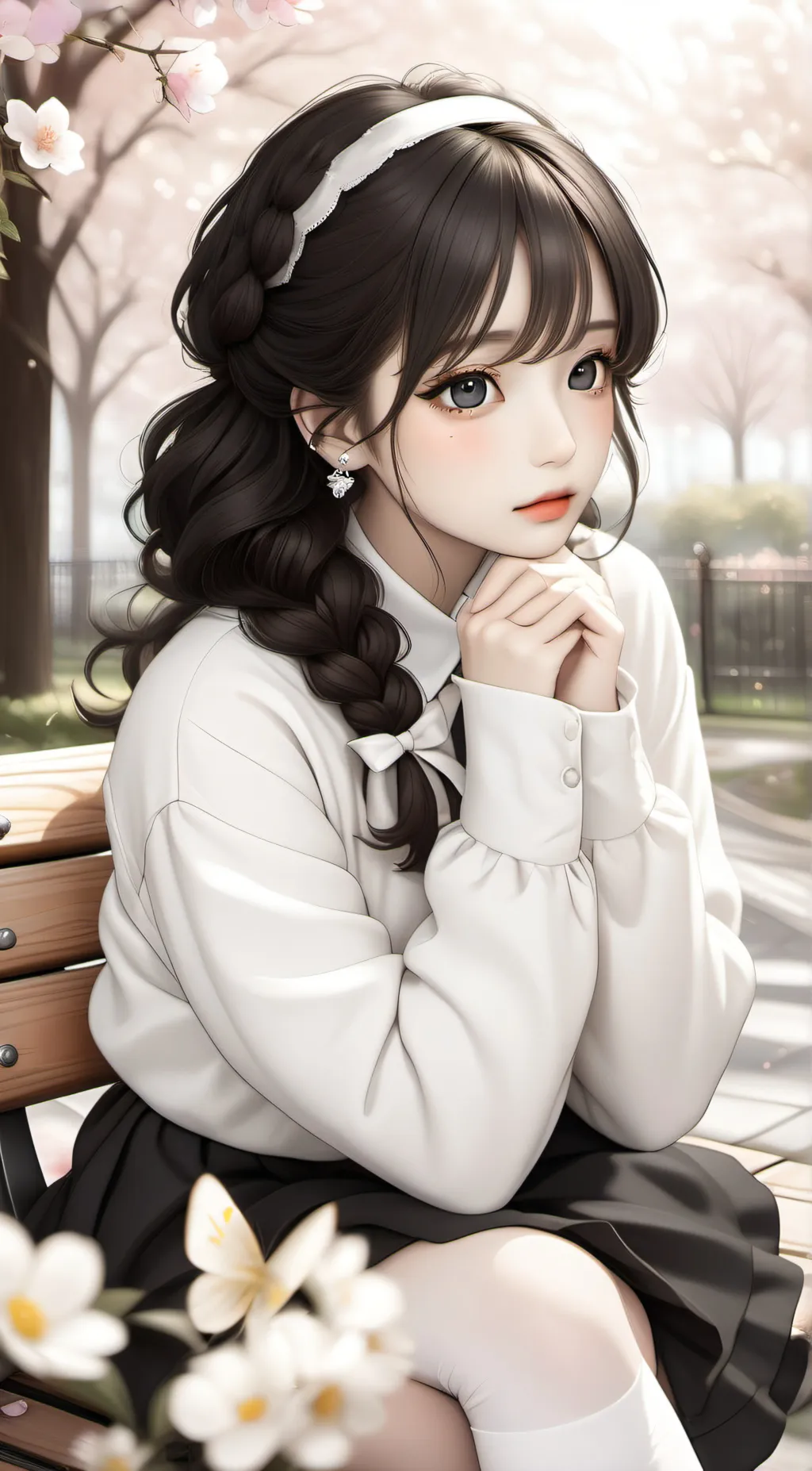 ai character: Rain background