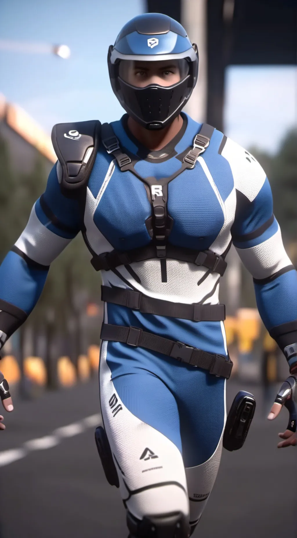 ai character: EDF ROGGER background