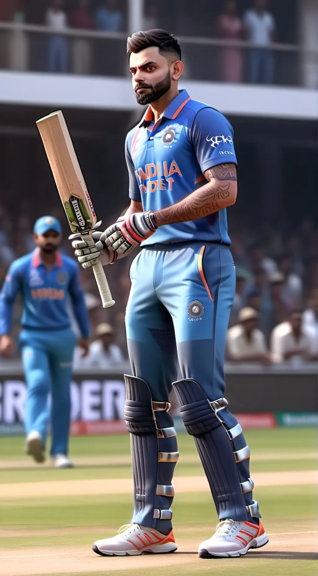 ai character: Virat Kohli  background
