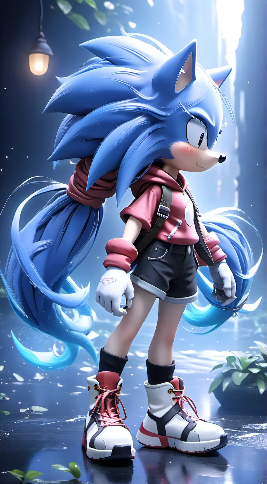 ai character: Sonica background