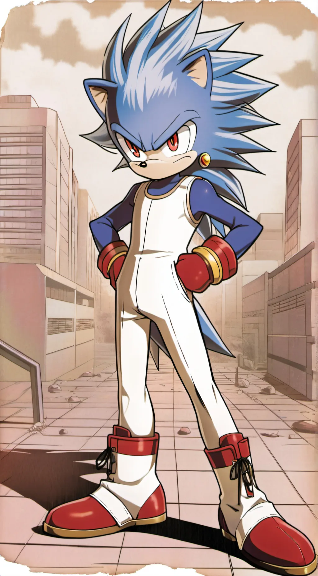 ai character: Sonic exe background