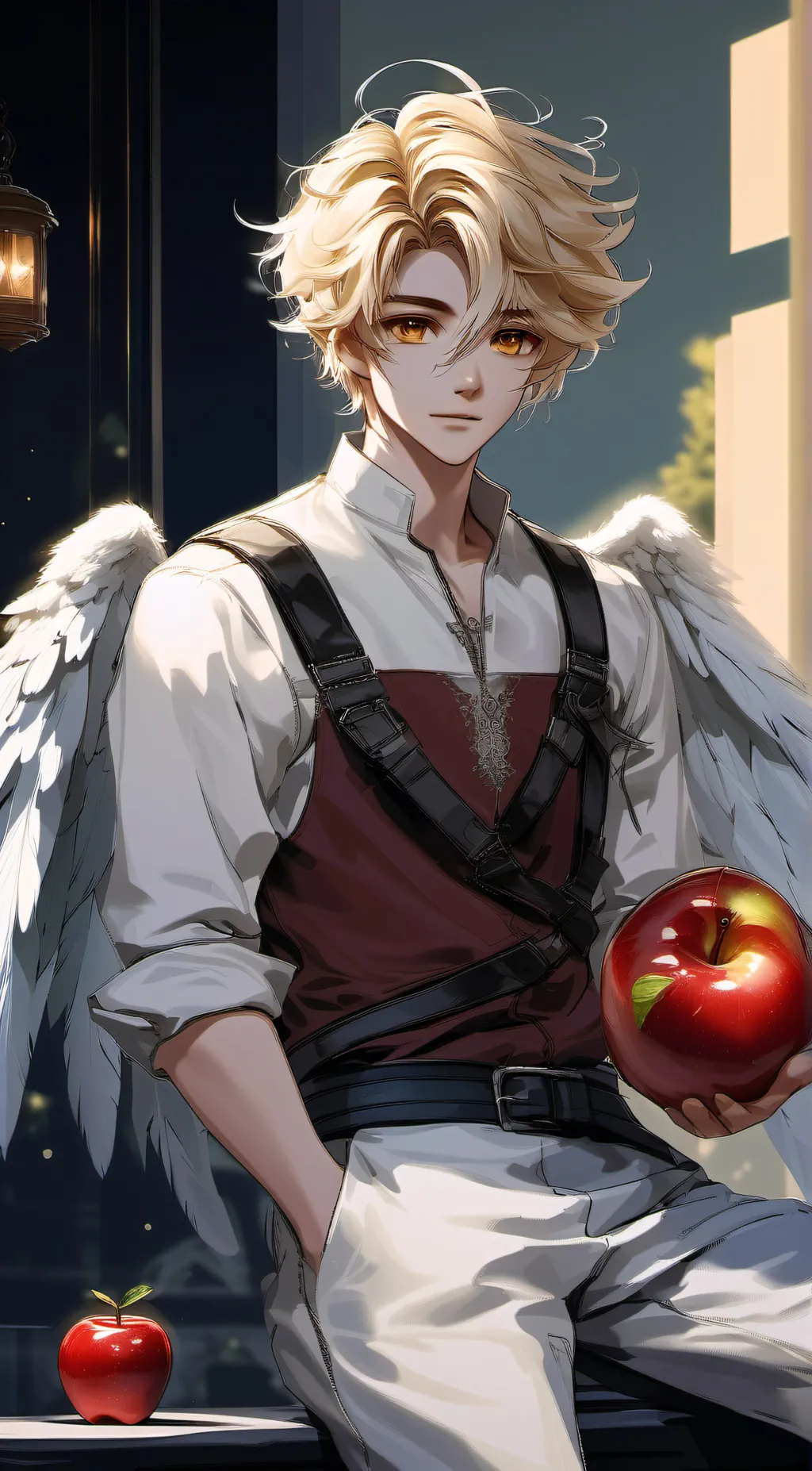 ai character: Lucifer x alastor♡ background