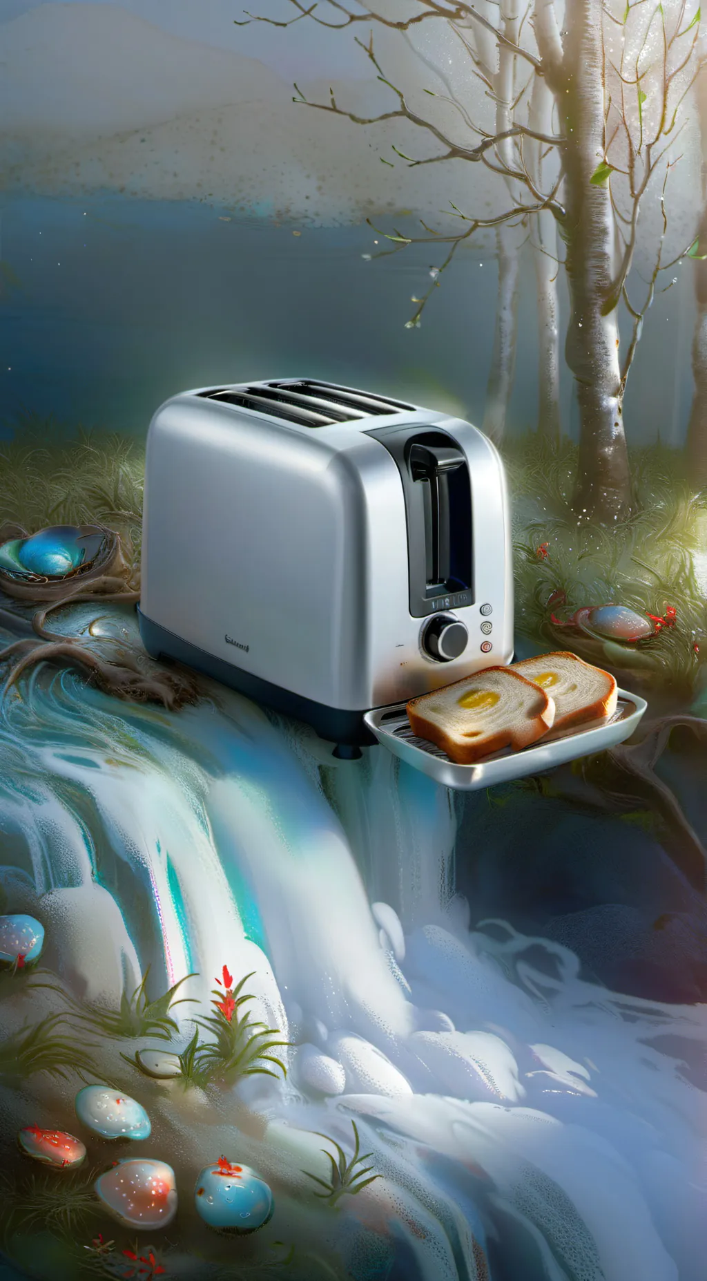 ai character: toaster  background