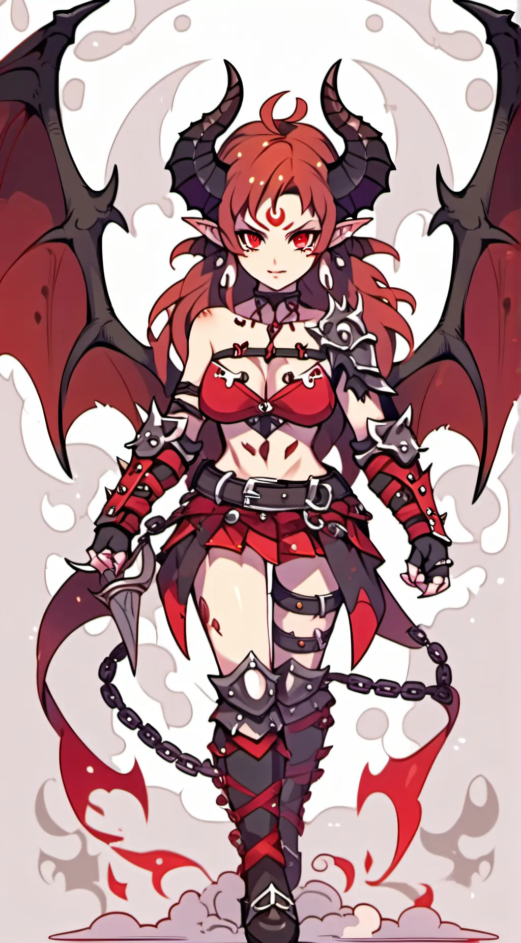 ai character: Fren'zi ChaosFlame background