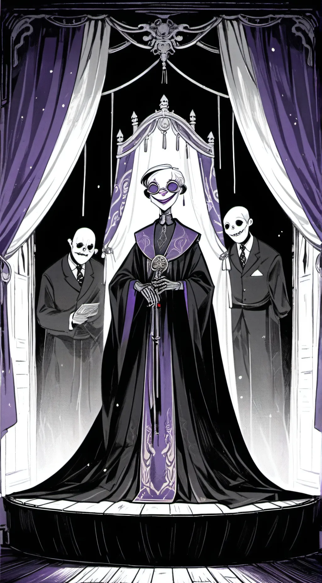 ai character: the puppet master. background