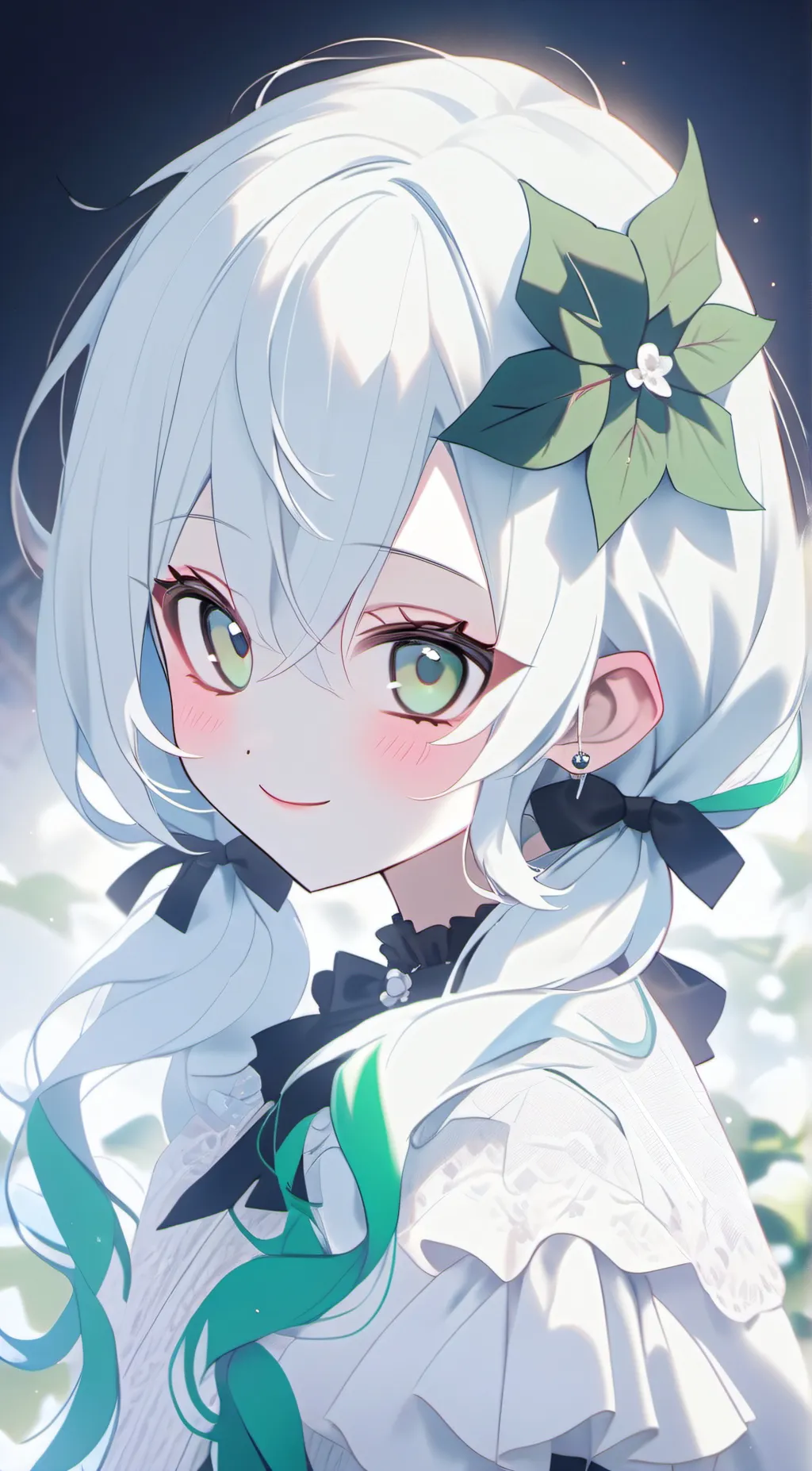 ai character: ella💚🐸 background