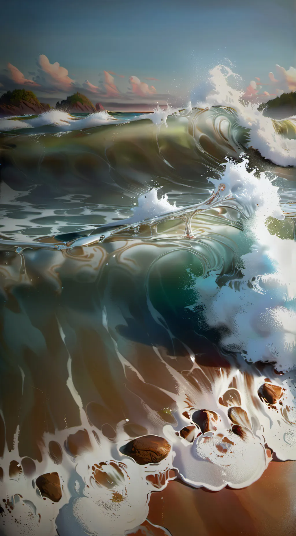 ai character: BeachOceanWater background