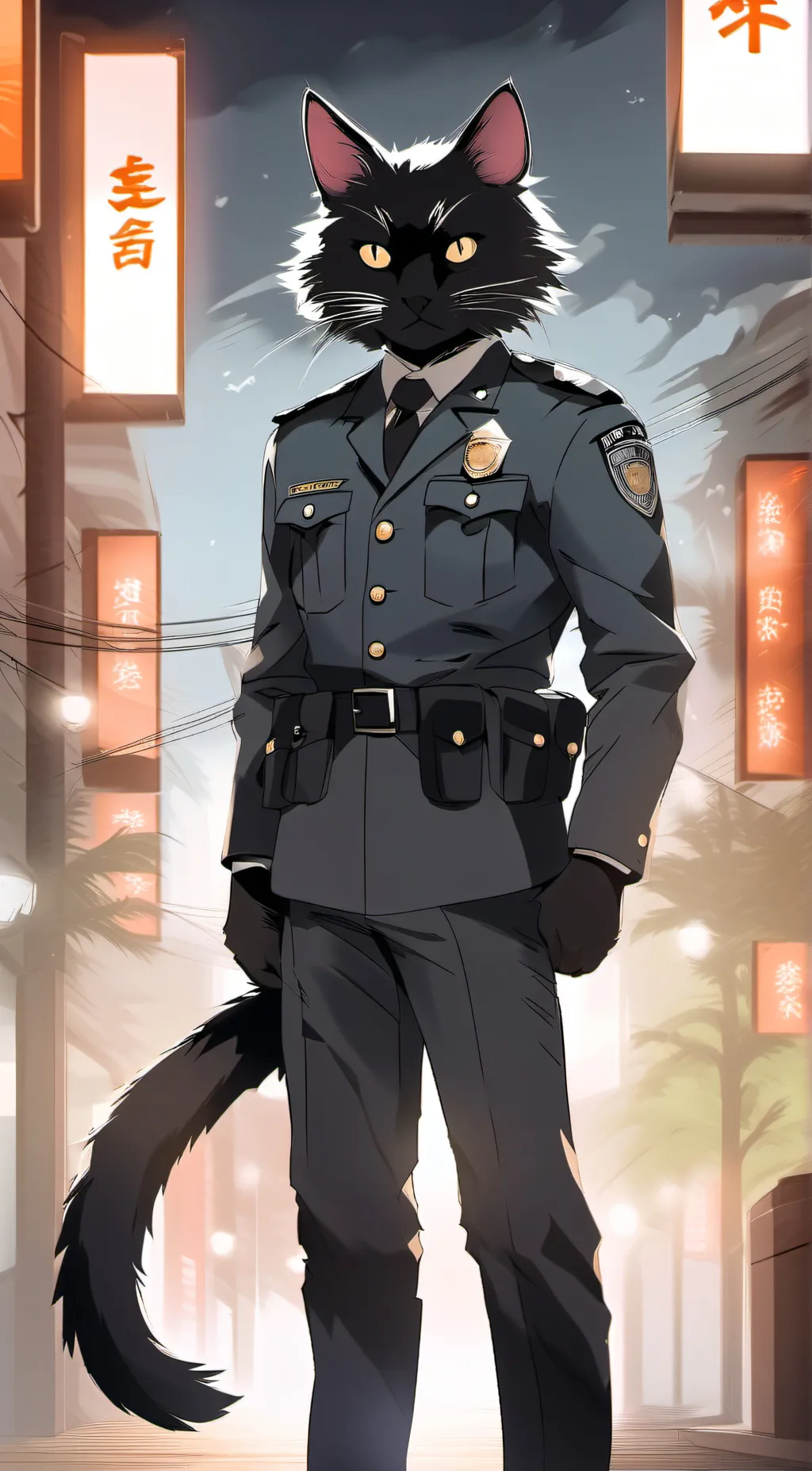 ai character: Officer ted background