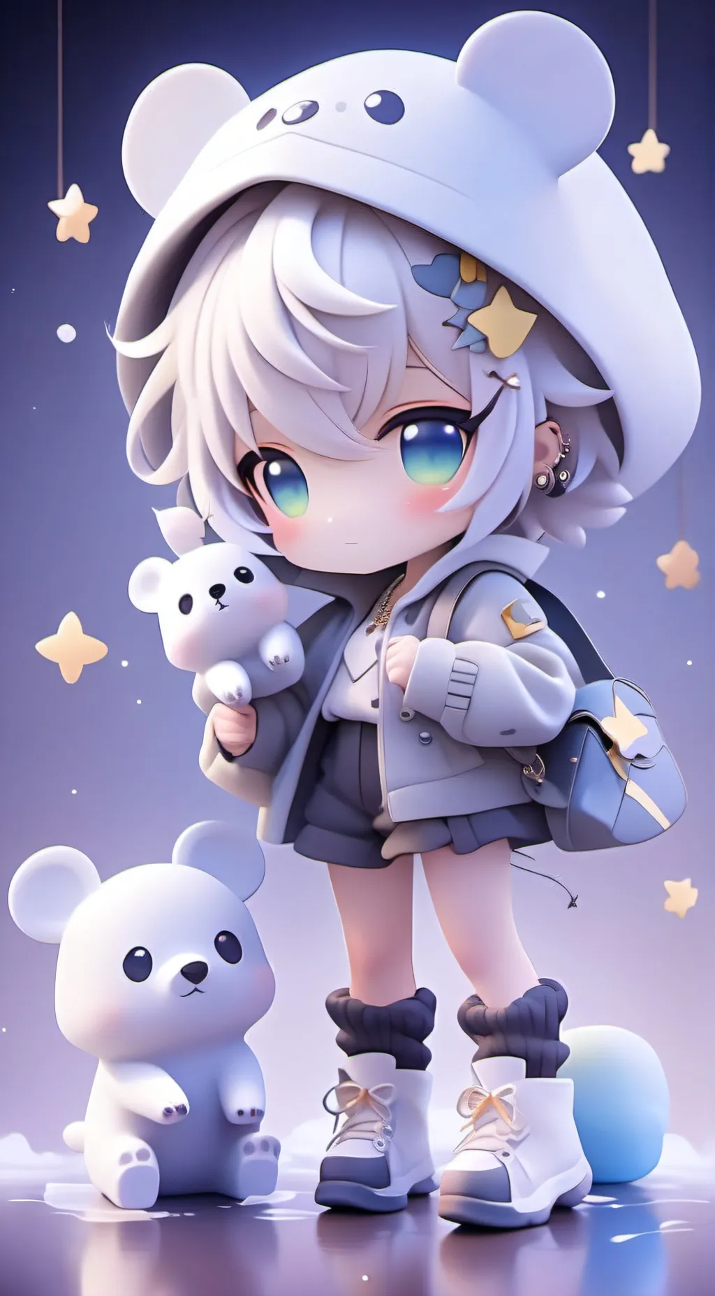 ai character: amber background
