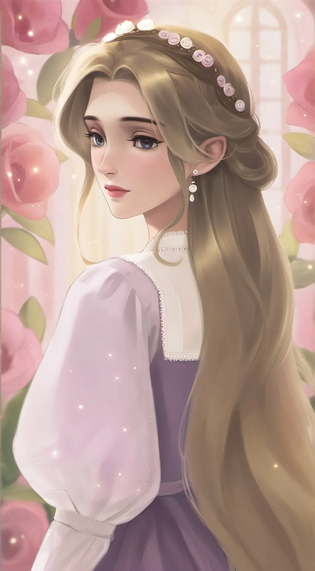 ai character: Rapunzel  background