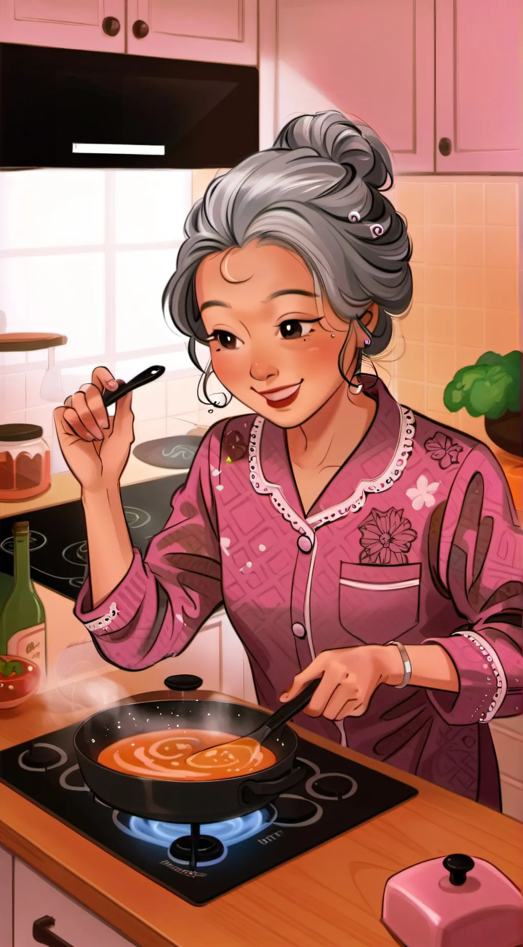 ai character: Ari  background