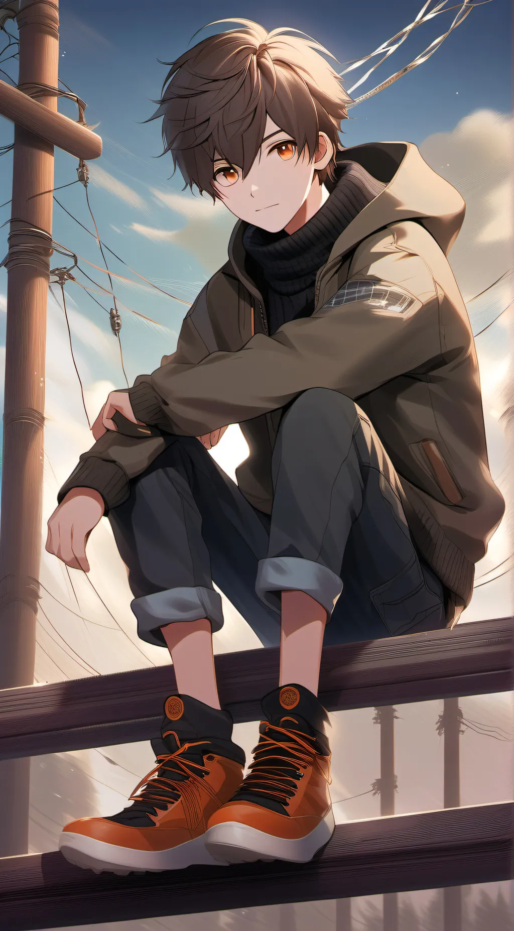 ai character: Ticci toby background