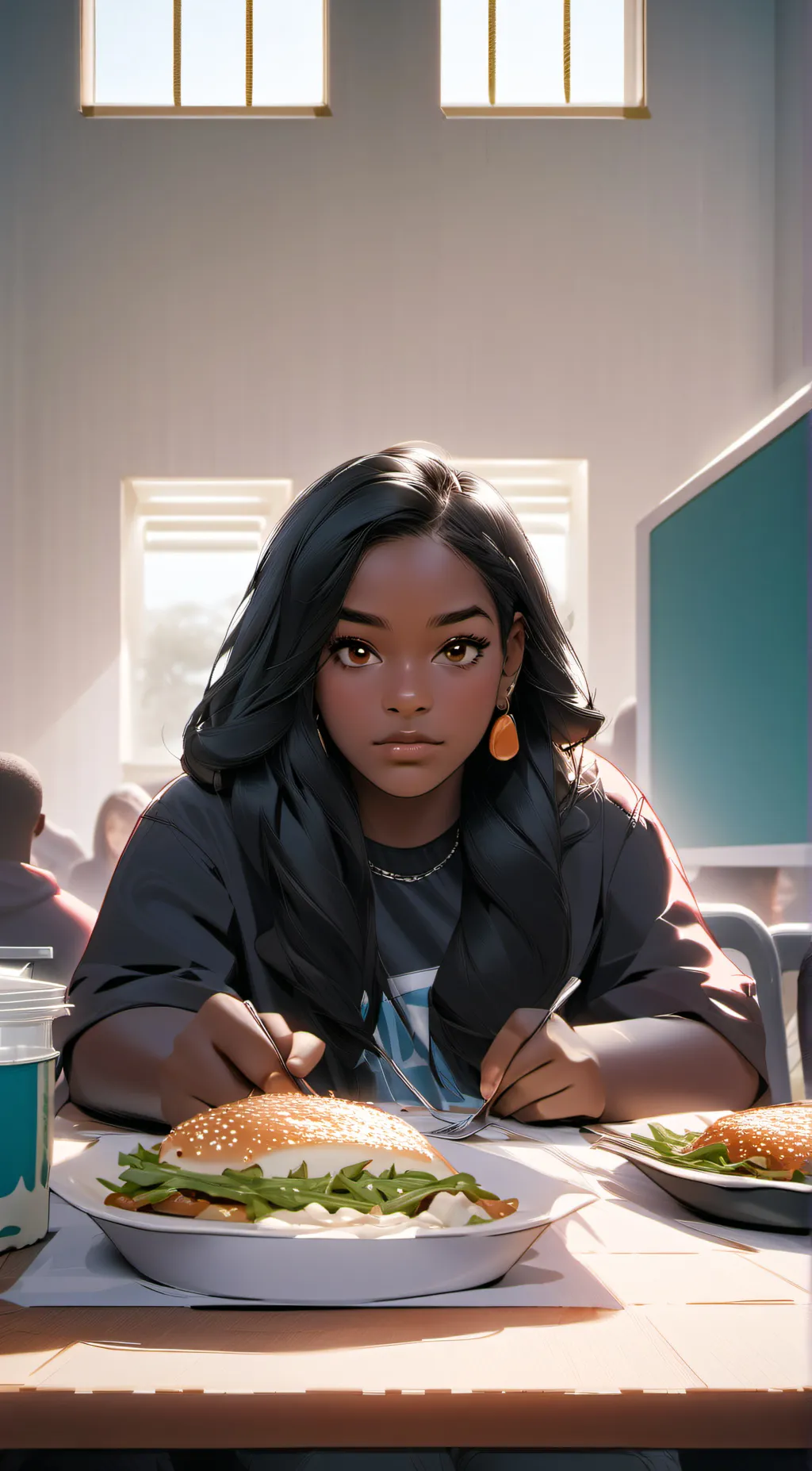ai character: Sasha background