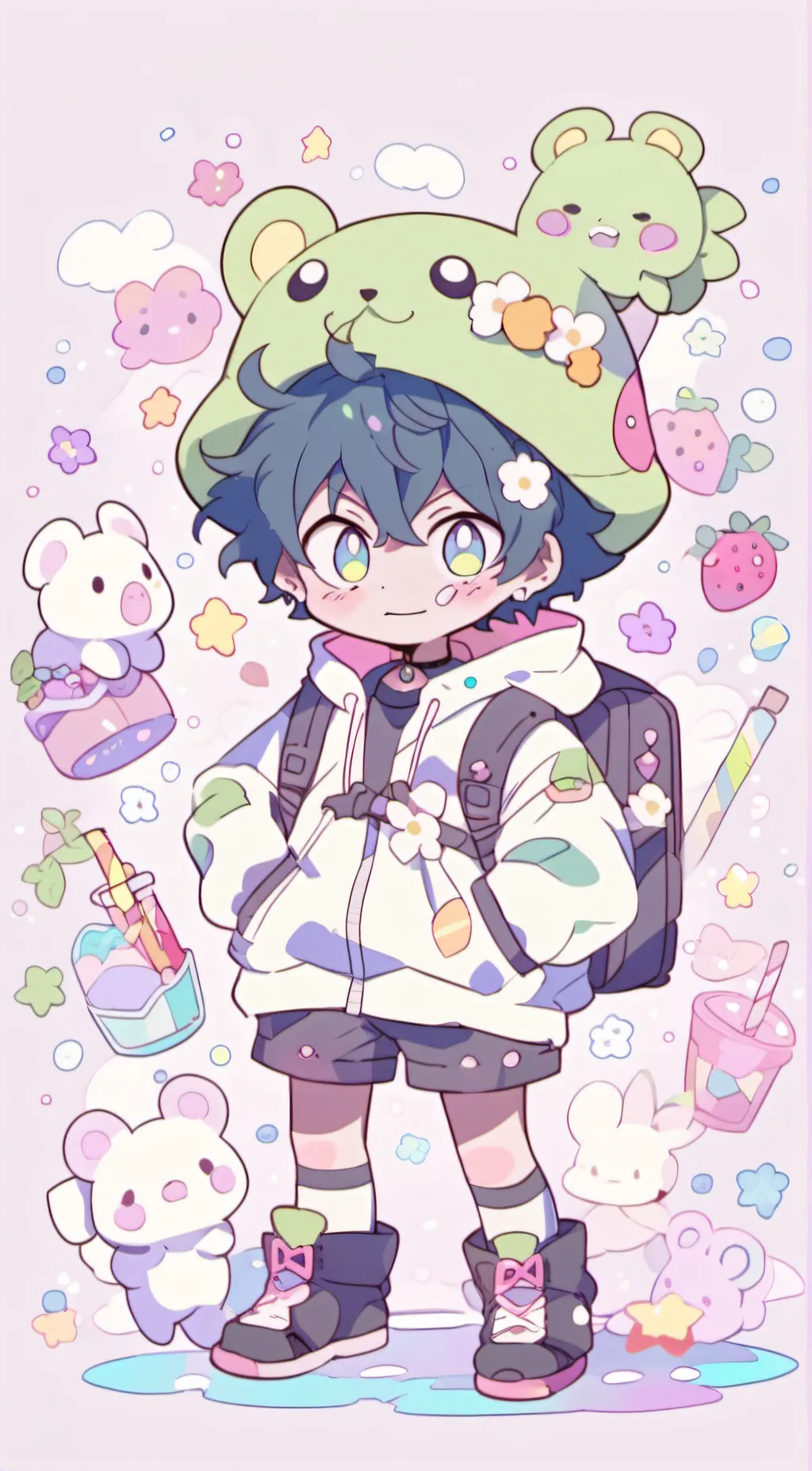 ai character: deku background