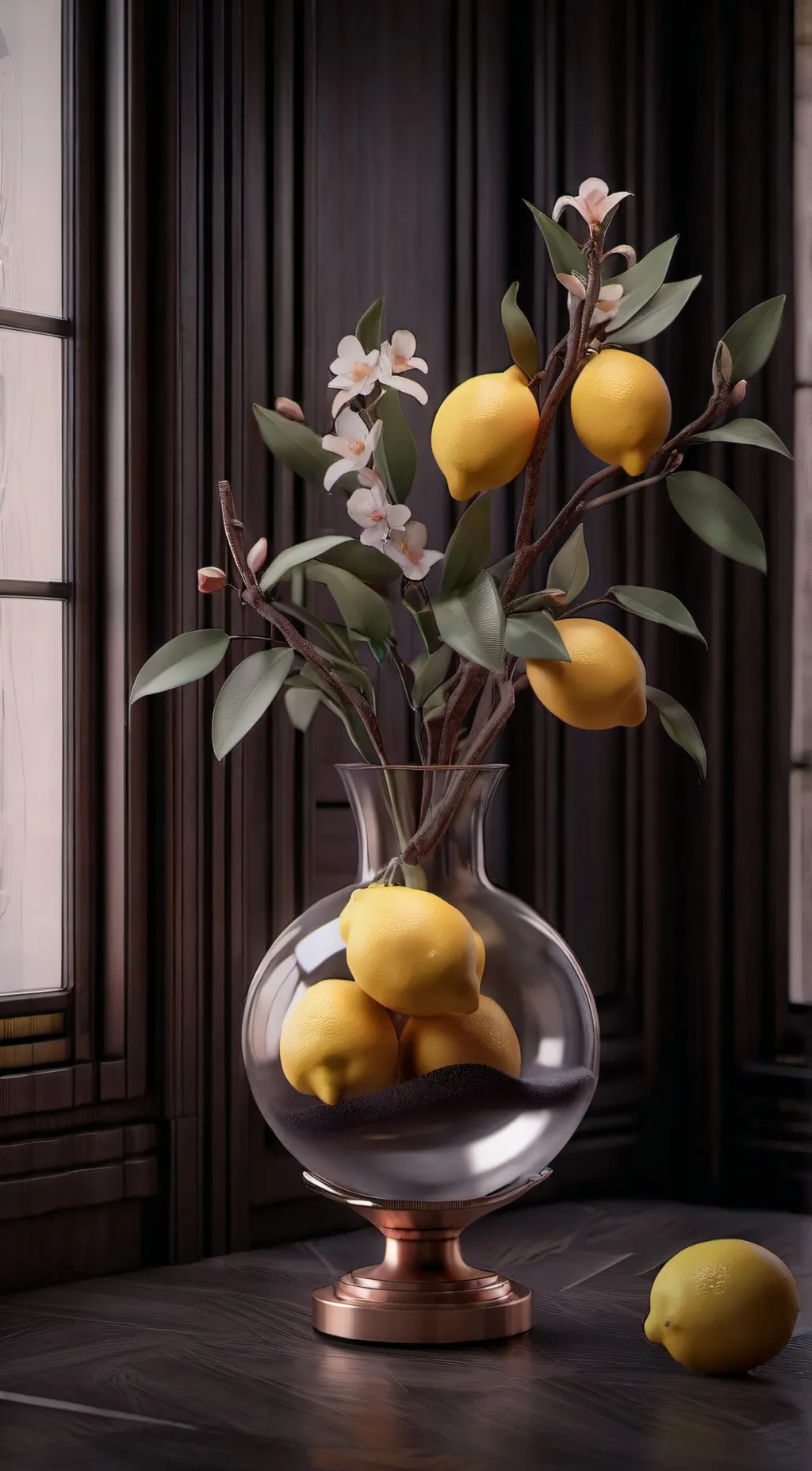 ai character: Lemon background