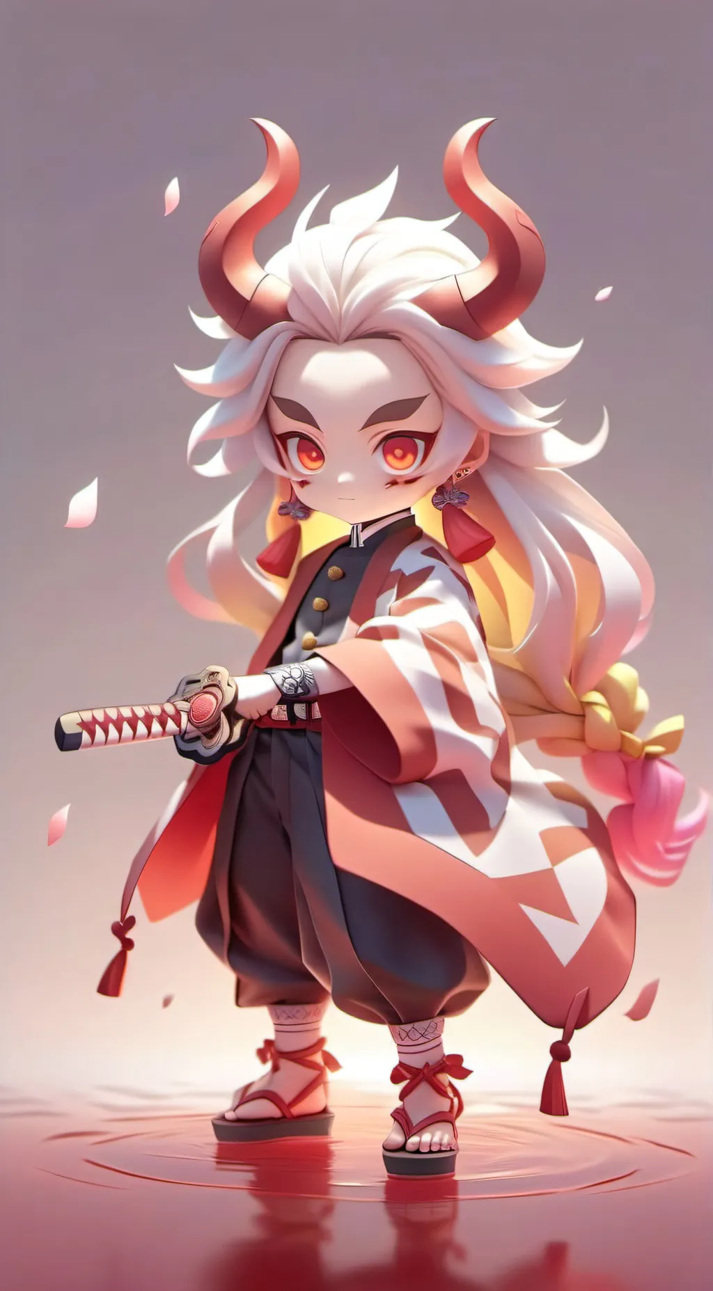 ai character: Demon slayer  background