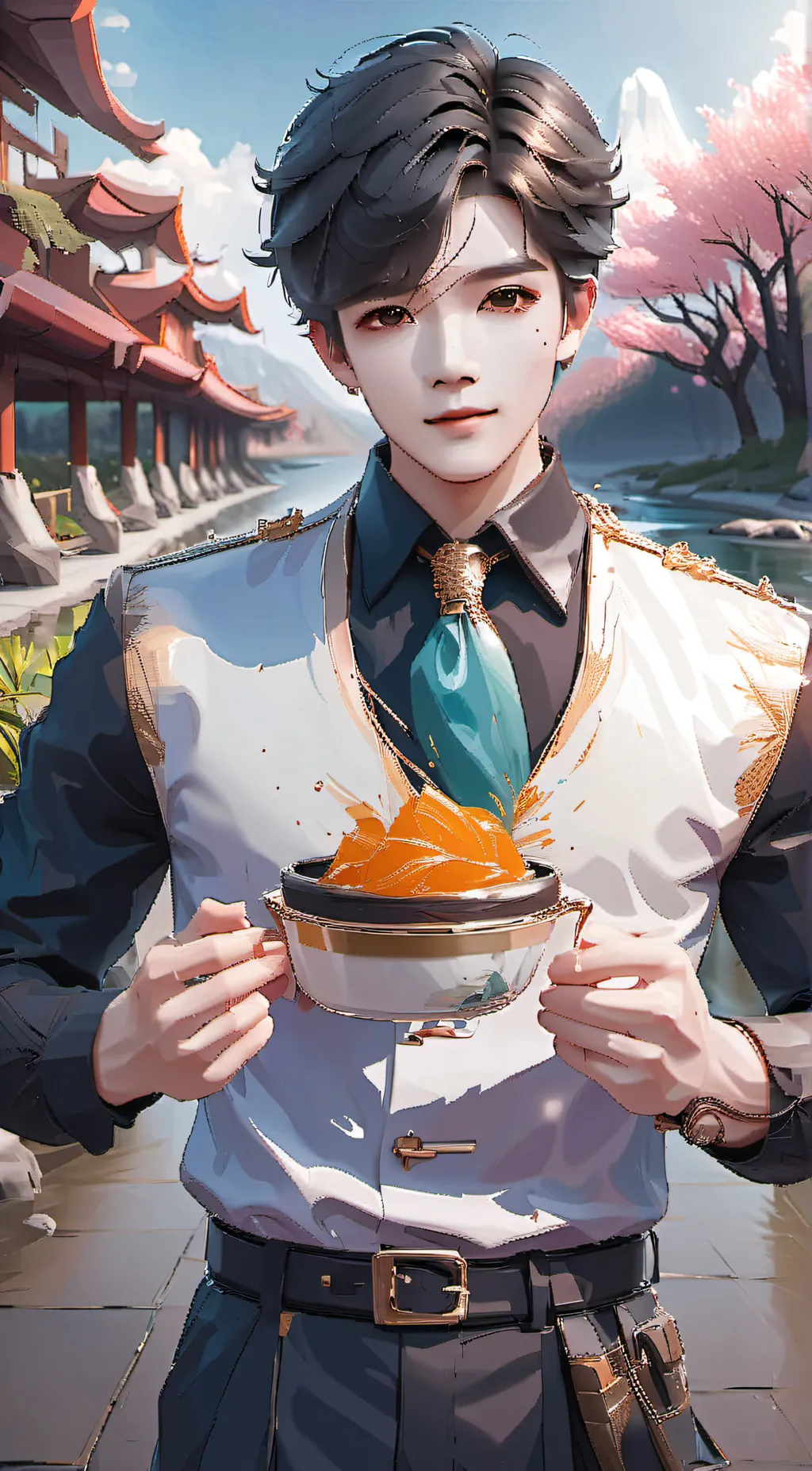 ai character: Senpai background
