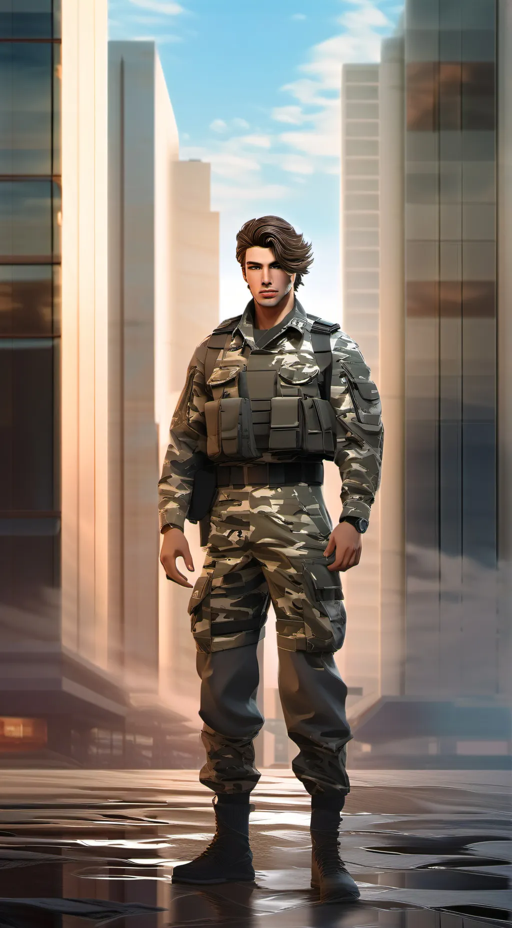 ai character: Xavier  background