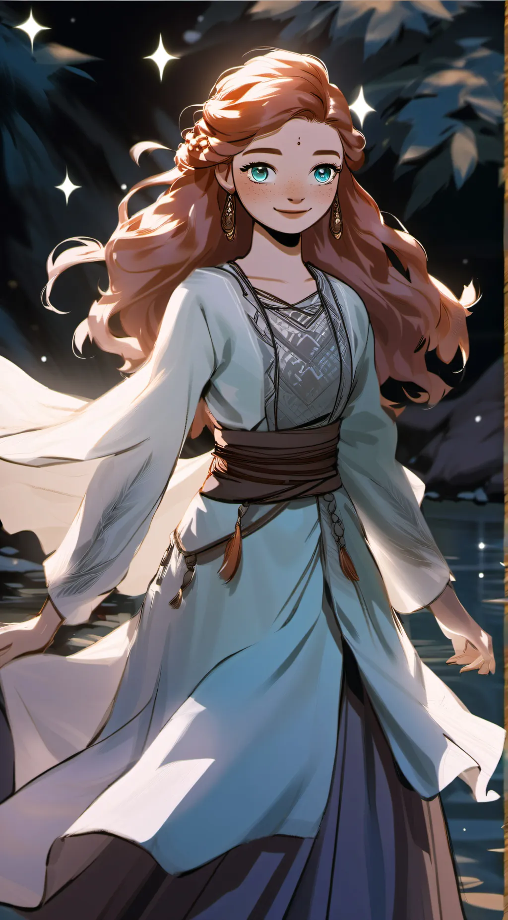 ai character: Black Anna background