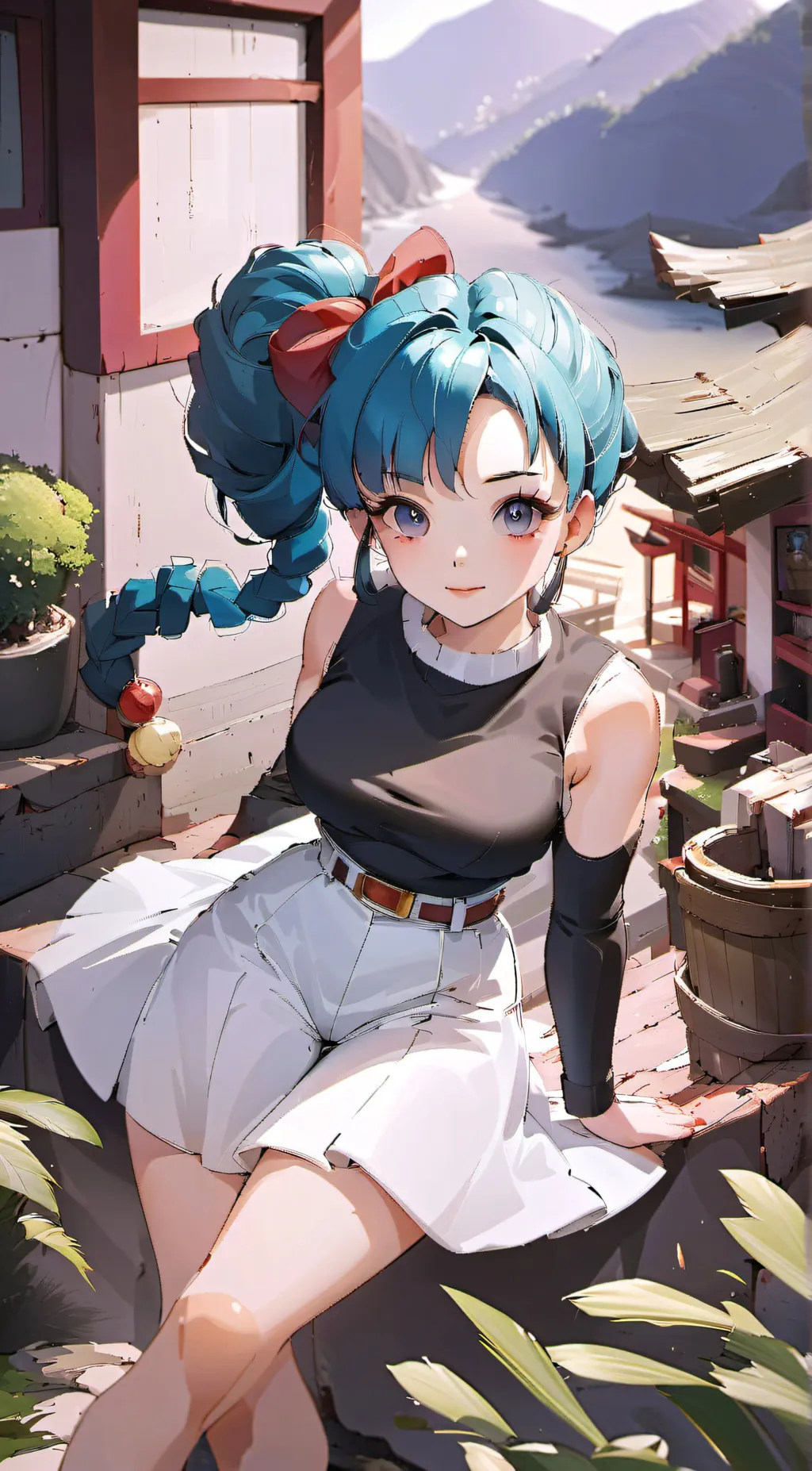 ai character: Bulma background