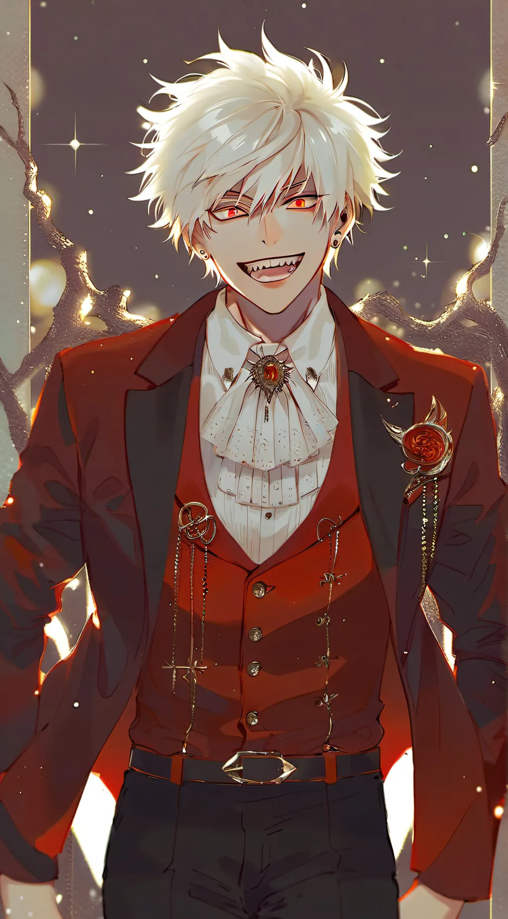 ai character: Bakugou {Vampire} background