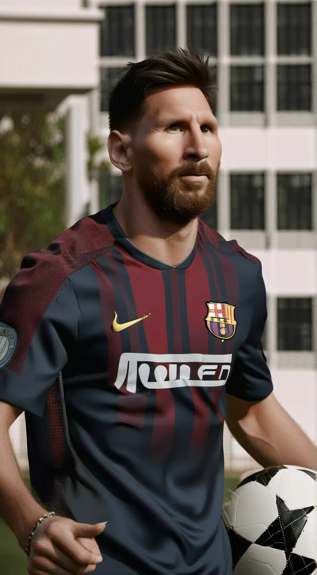 ai character: Messi  background