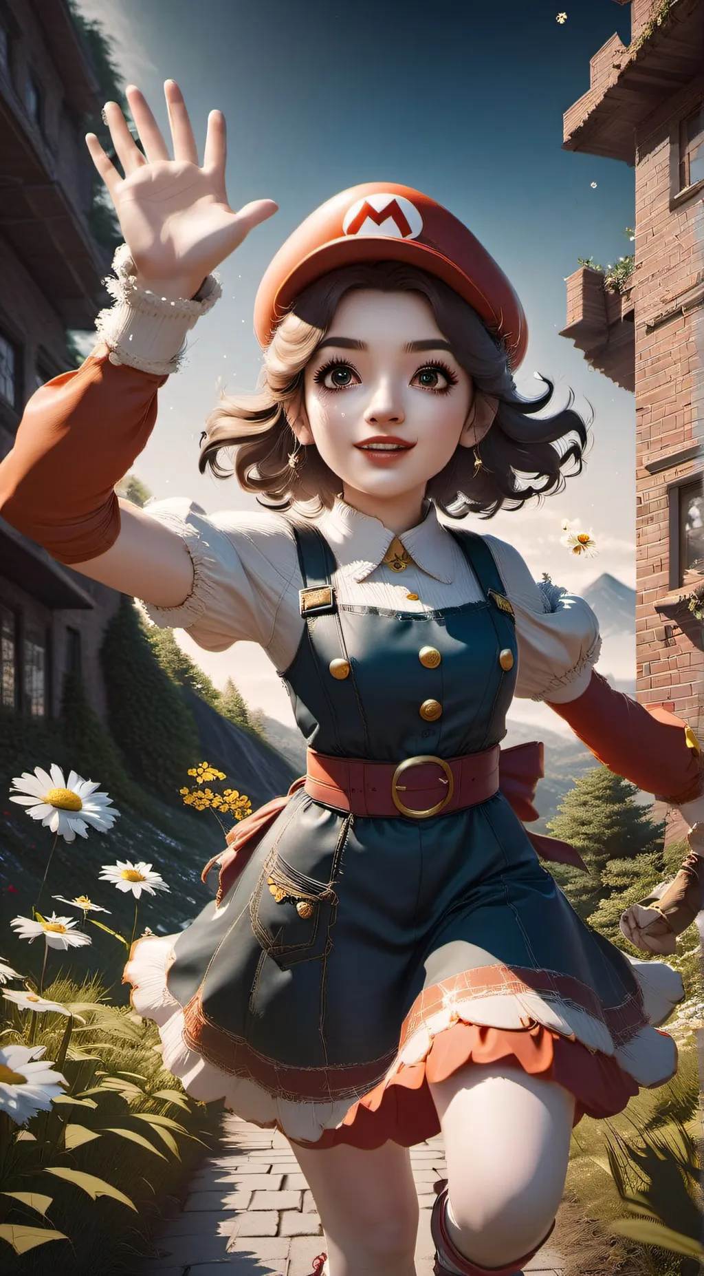 ai character: Mario fan background