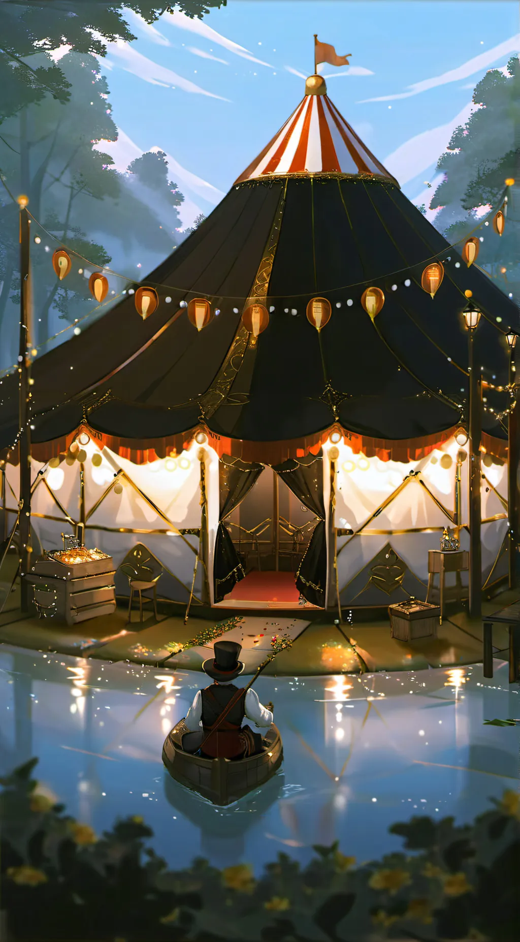 ai character: TADC (mean caine) background