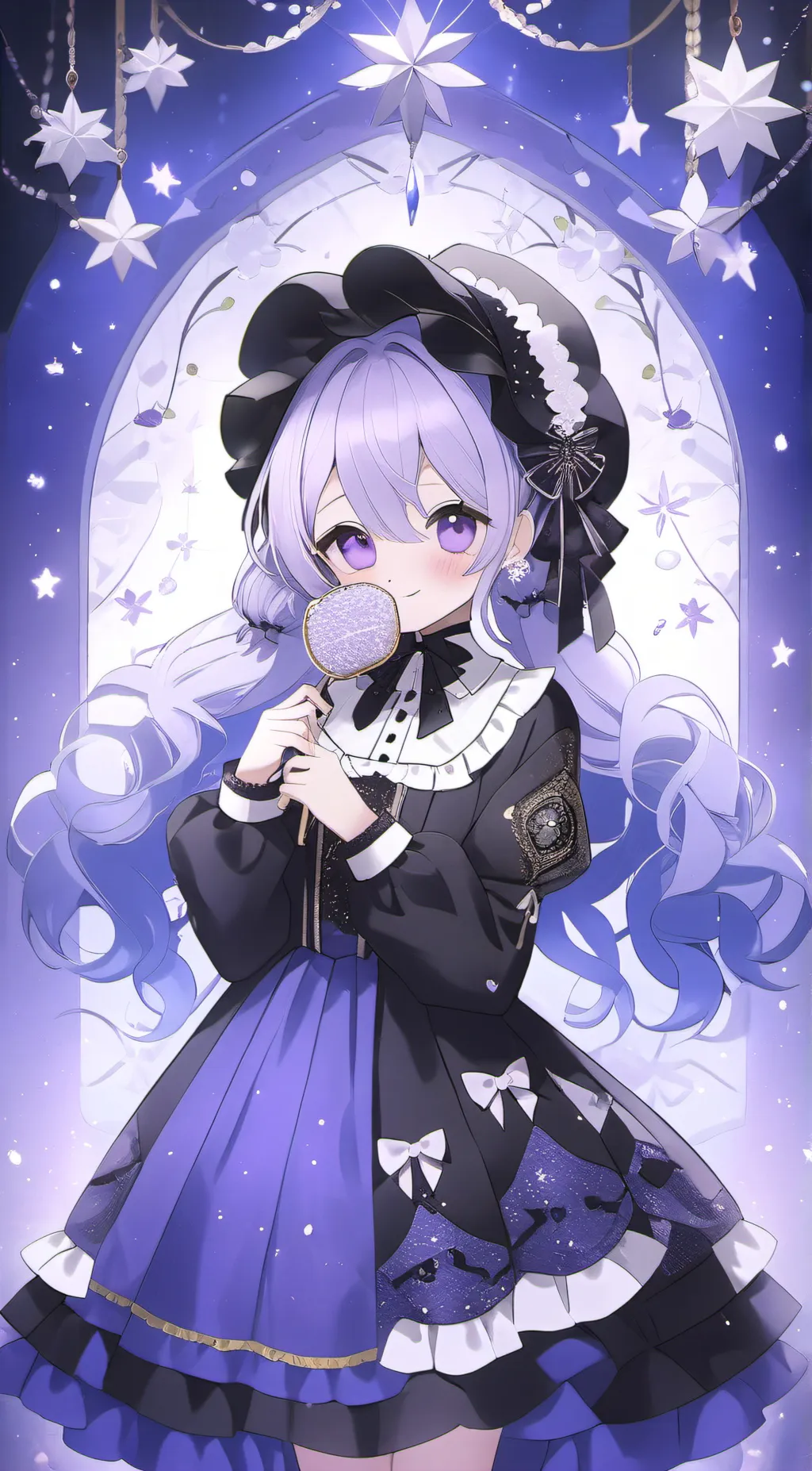 ai character: Moonlight background