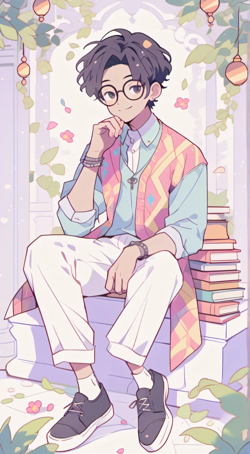 ai character: inosuke x Tanjiro  background