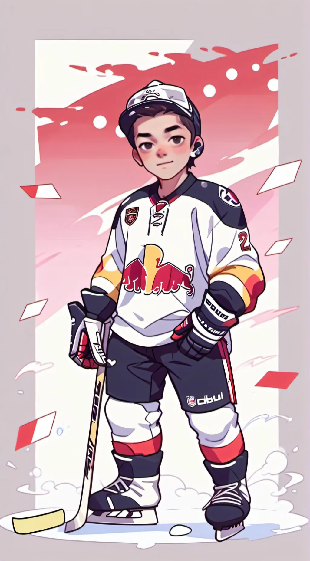 ai character: 🤪😎🏒Ryan🏒😎🤪 background