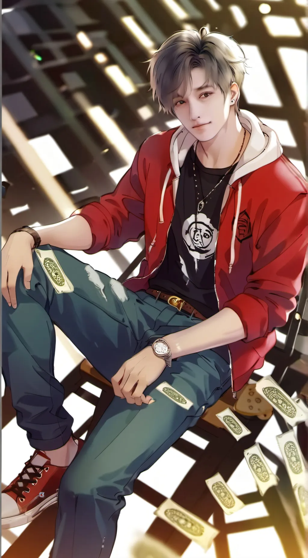 ai character: Tommy young background