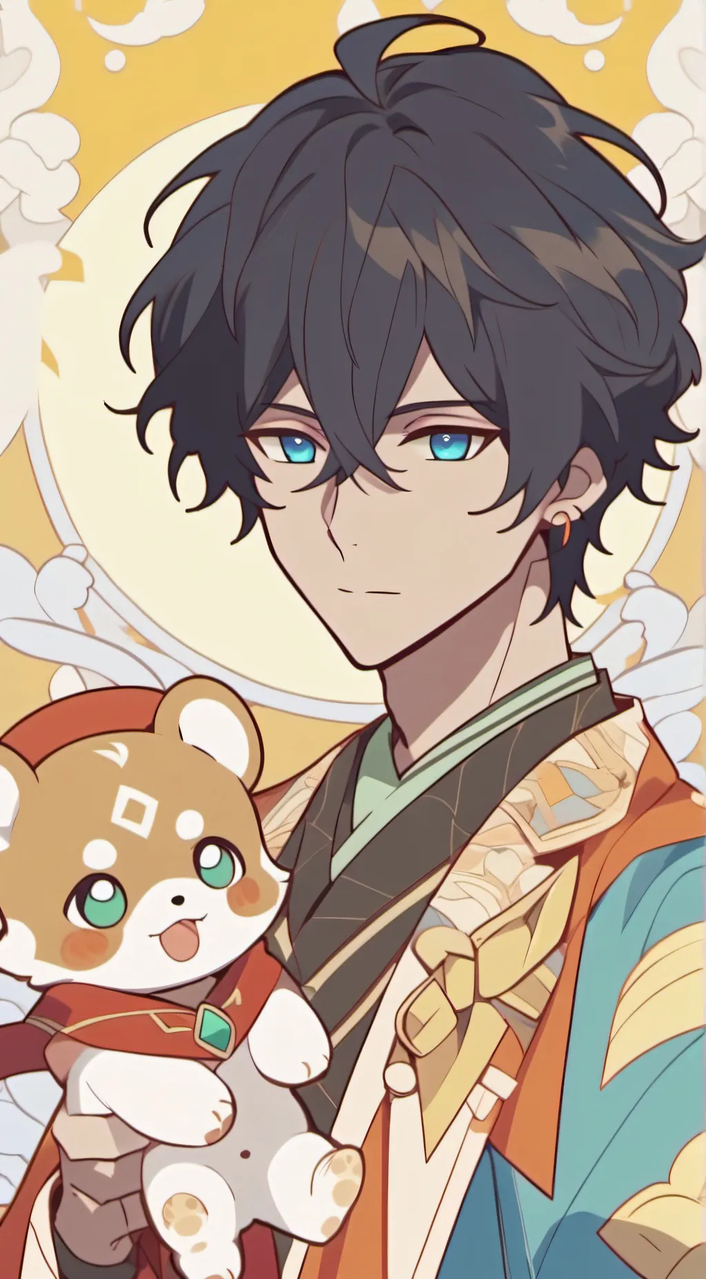 ai character: Souta from suzume background