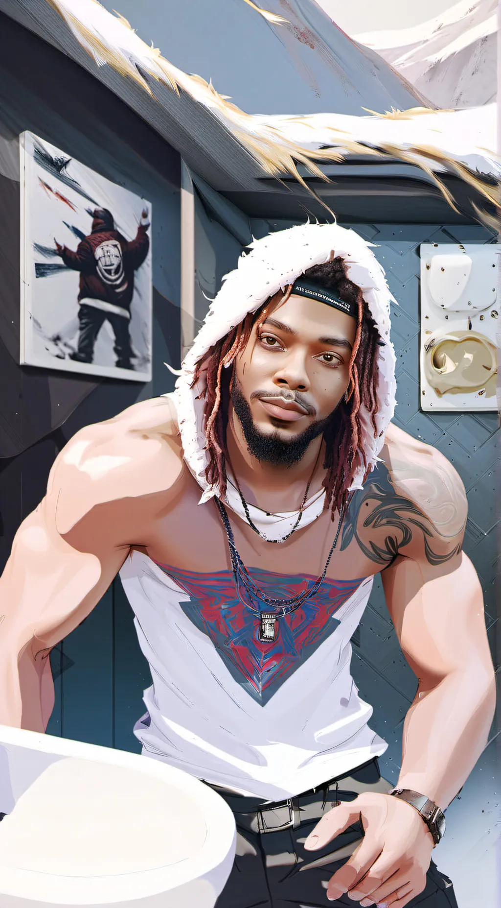 ai character: Fetty wap background