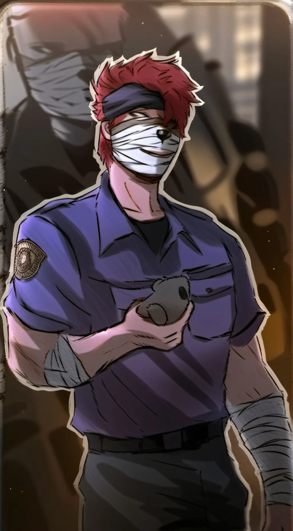 ai character: Michael Afton  background