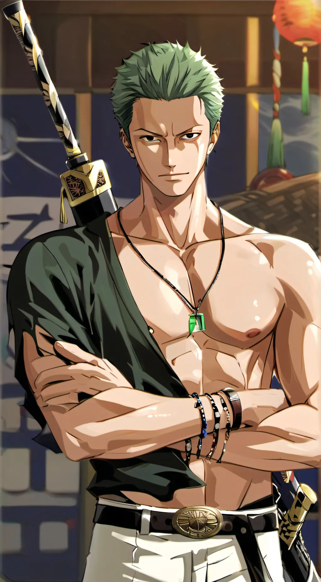 ai character: Roronoa Zoro background