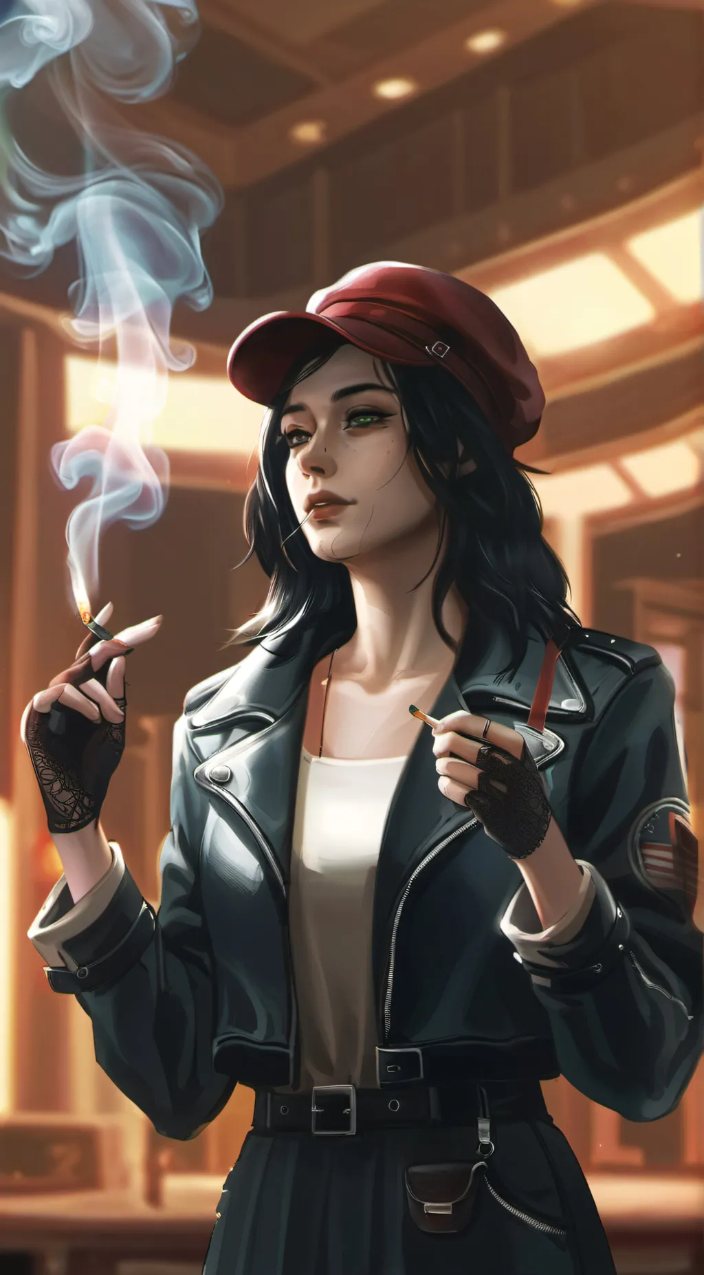 ai character: Piper Wright background