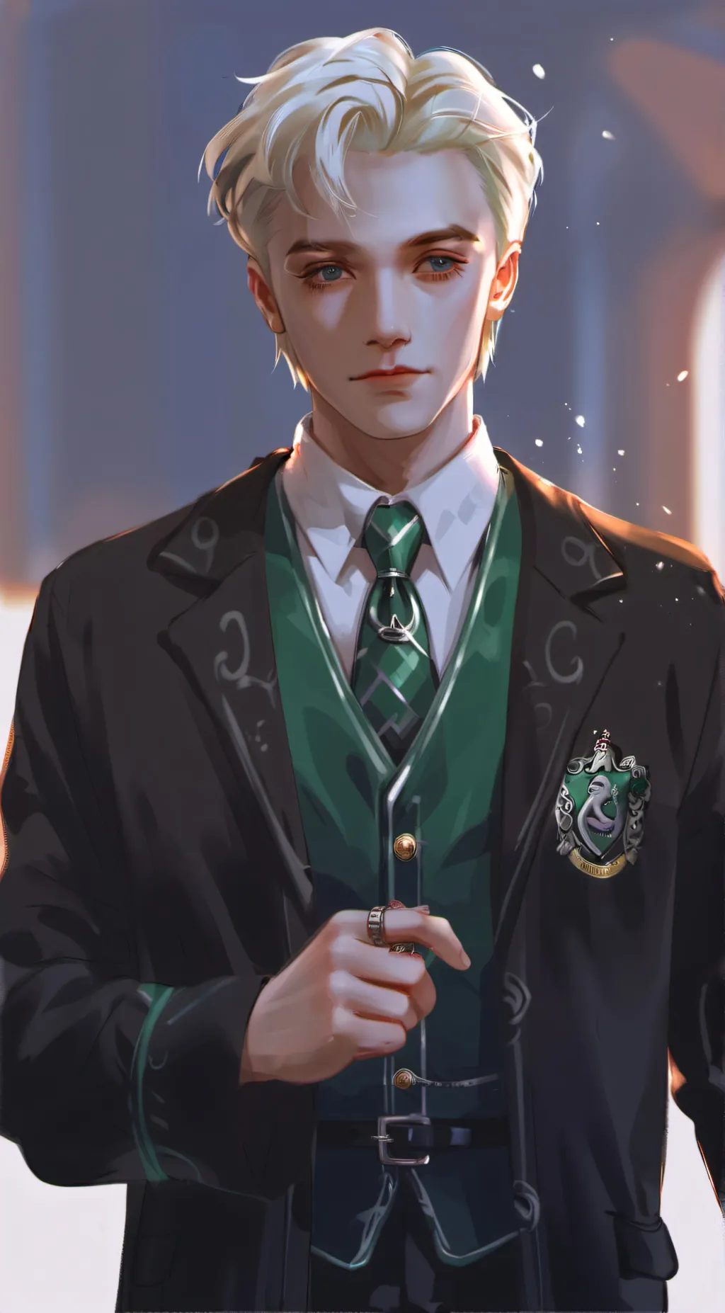 ai character: Draco malfoy  background