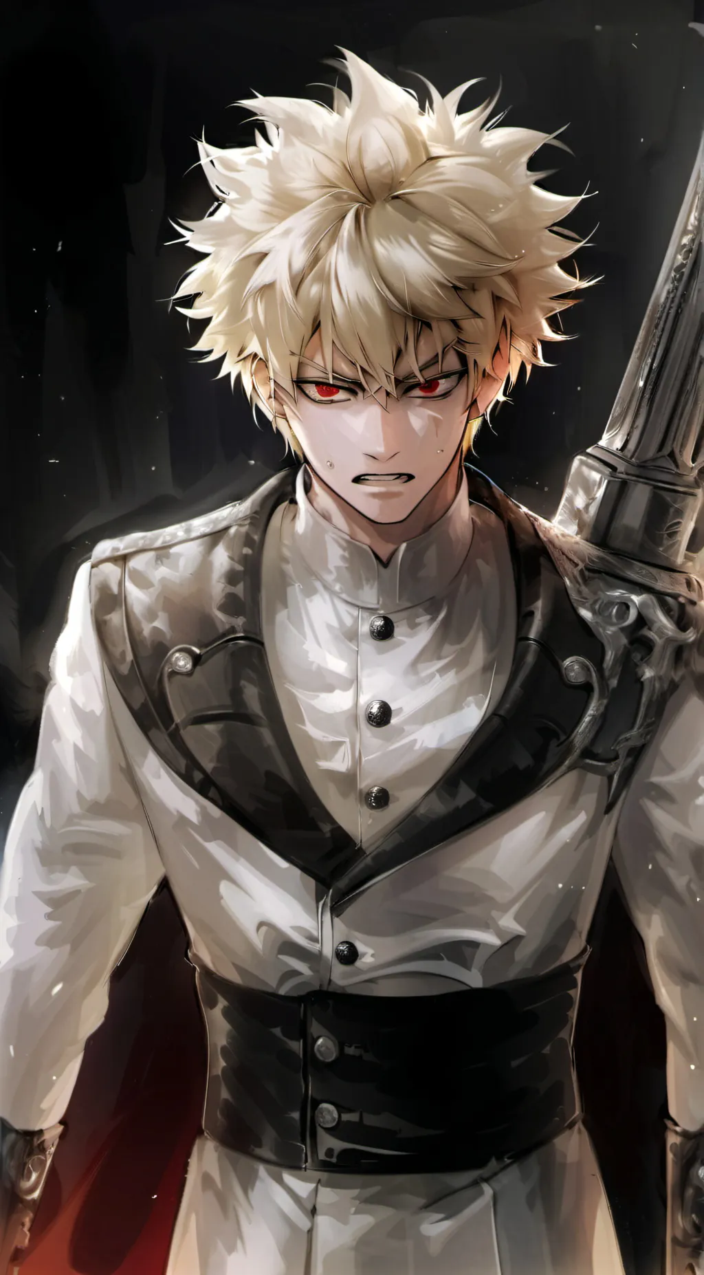 ai character: villain bakugo  background