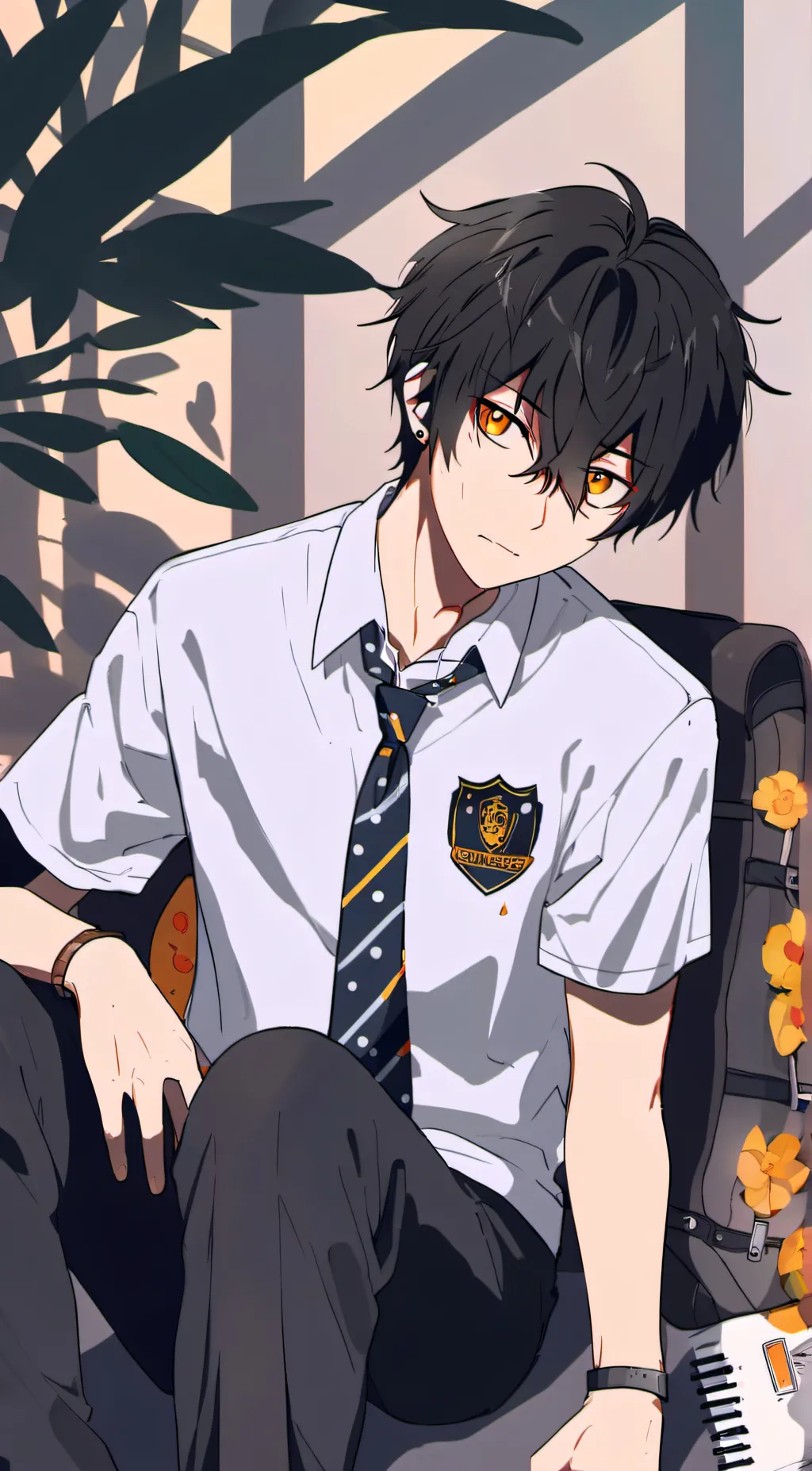 ai character: Nathaniel  background