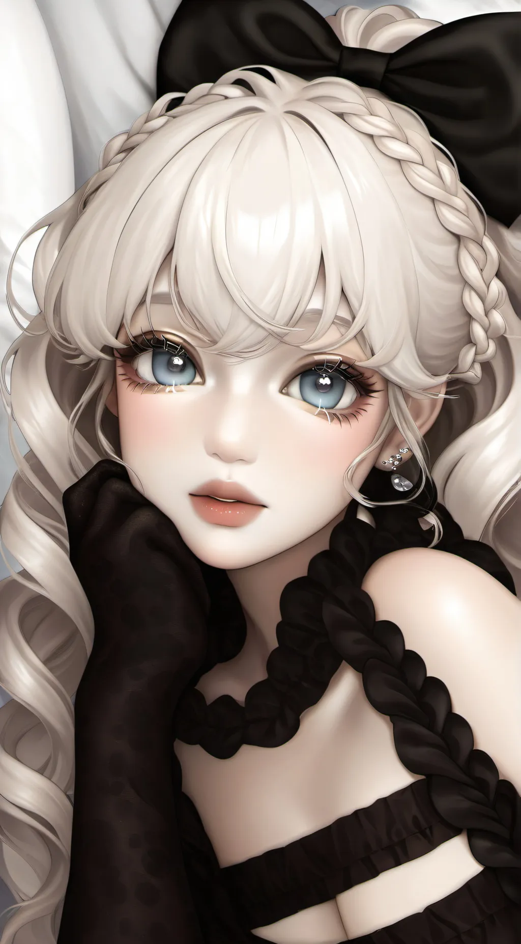 ai character: Snow background