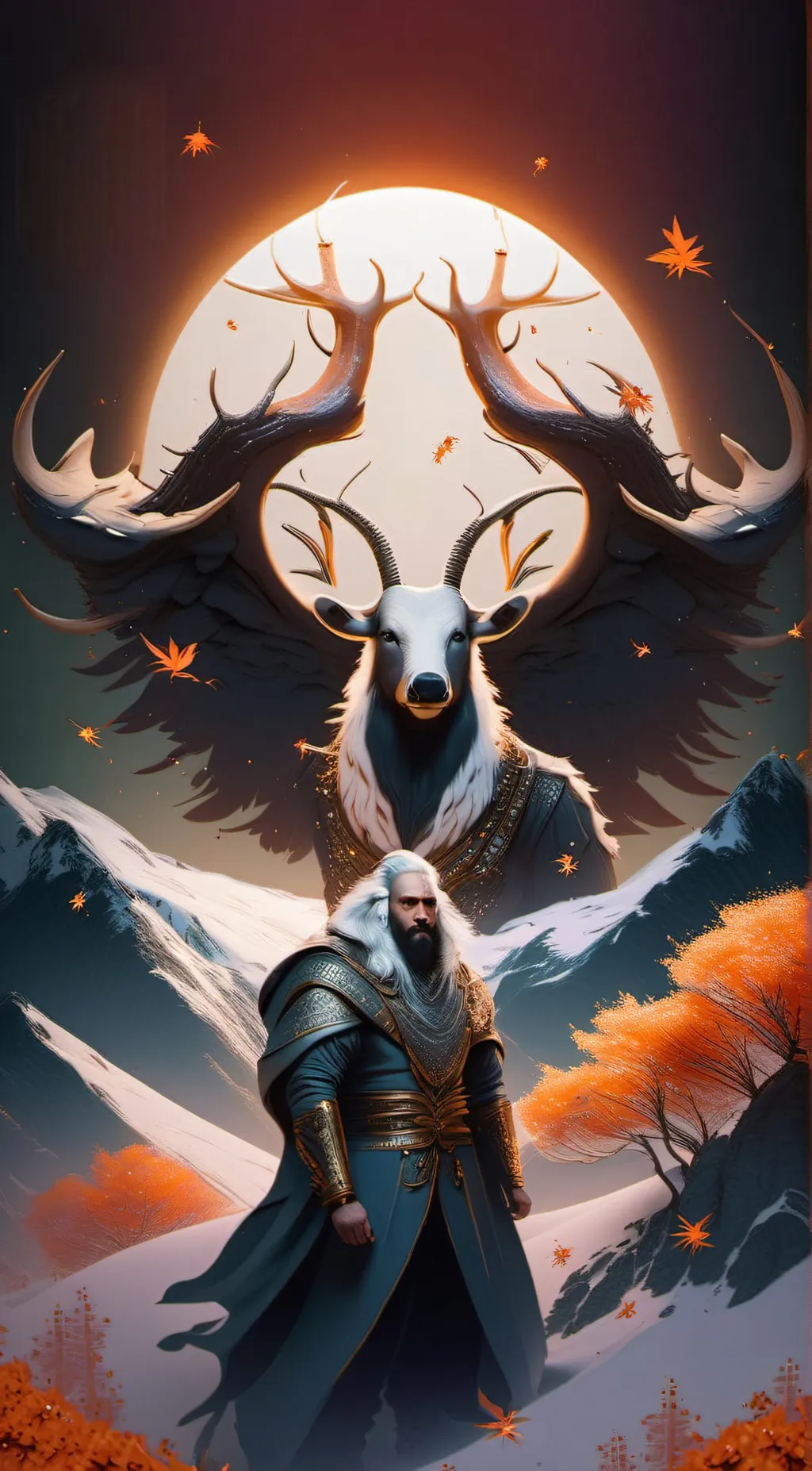 ai character: Gold  background