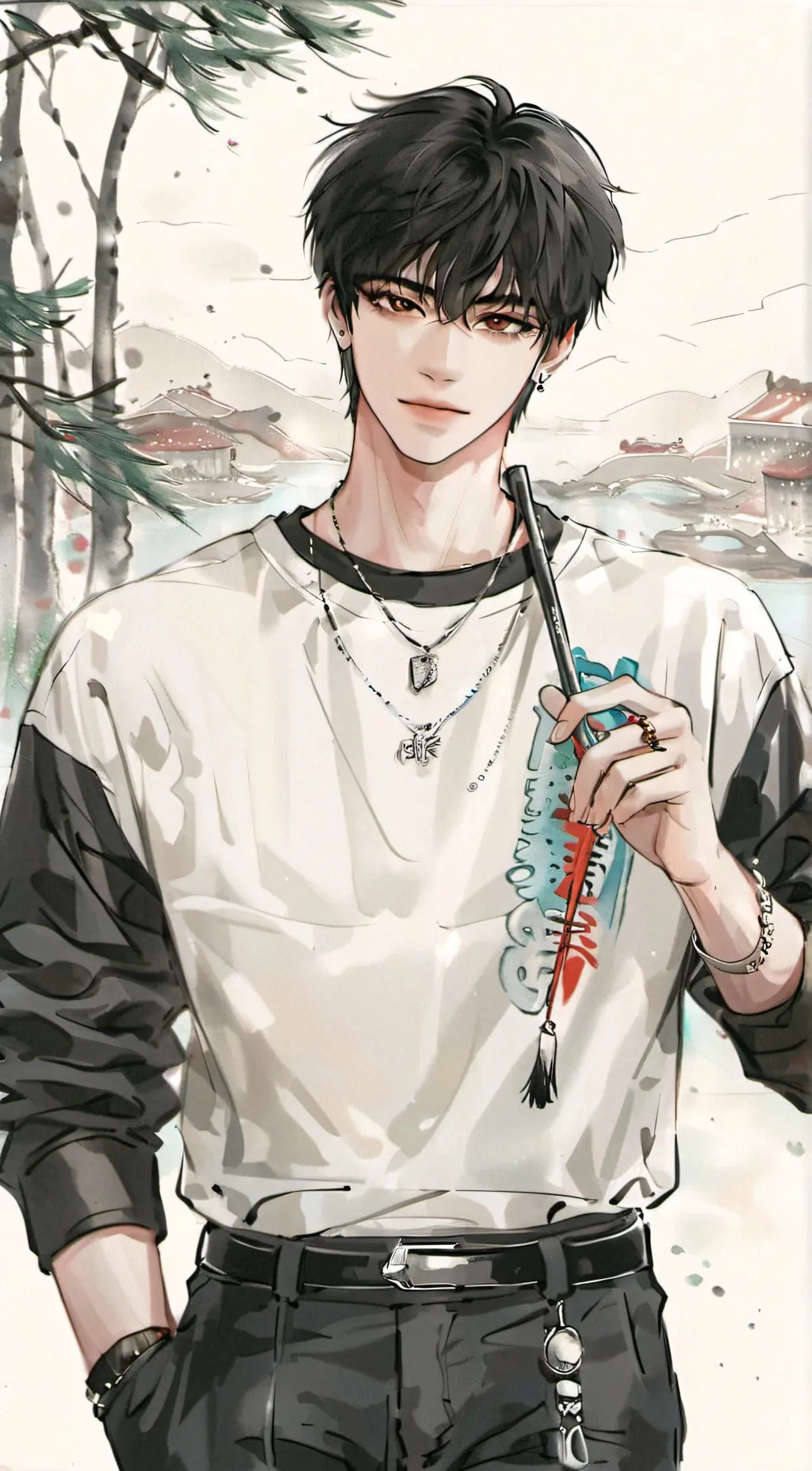 ai character: Min-woo background